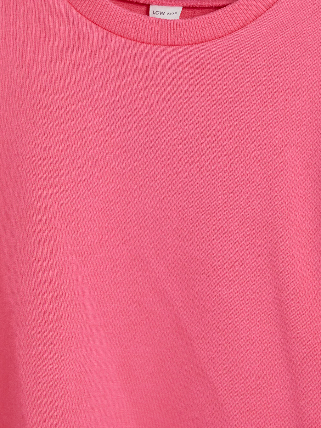 Crew Neck Embroidered Girls Sweatshirt-1