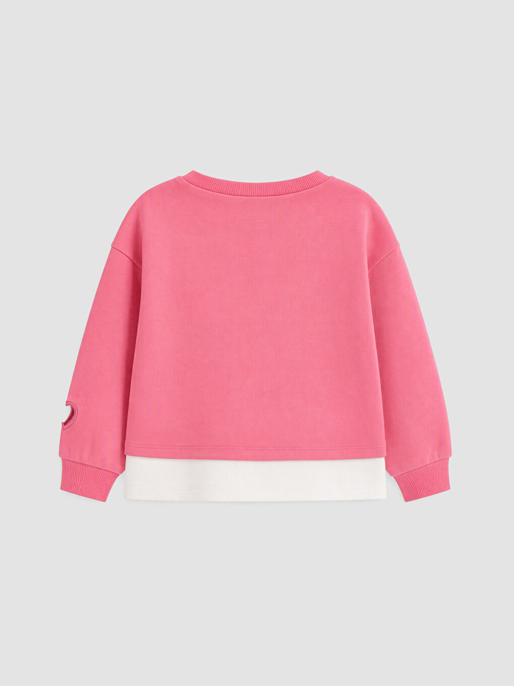 Crew Neck Embroidered Girls Sweatshirt-3