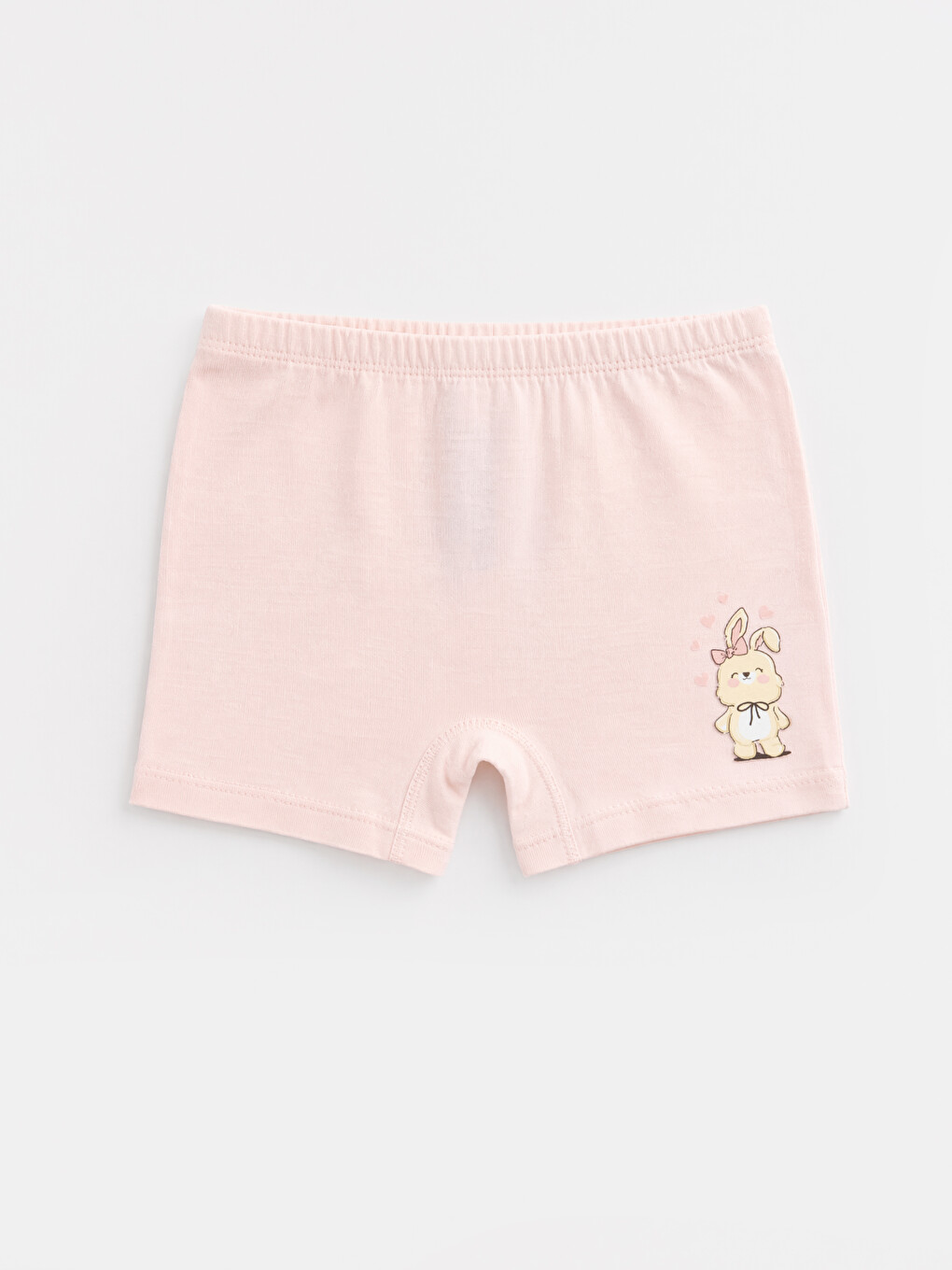Pembe Baskılı Kız Çocuk Boxer 5'li-2