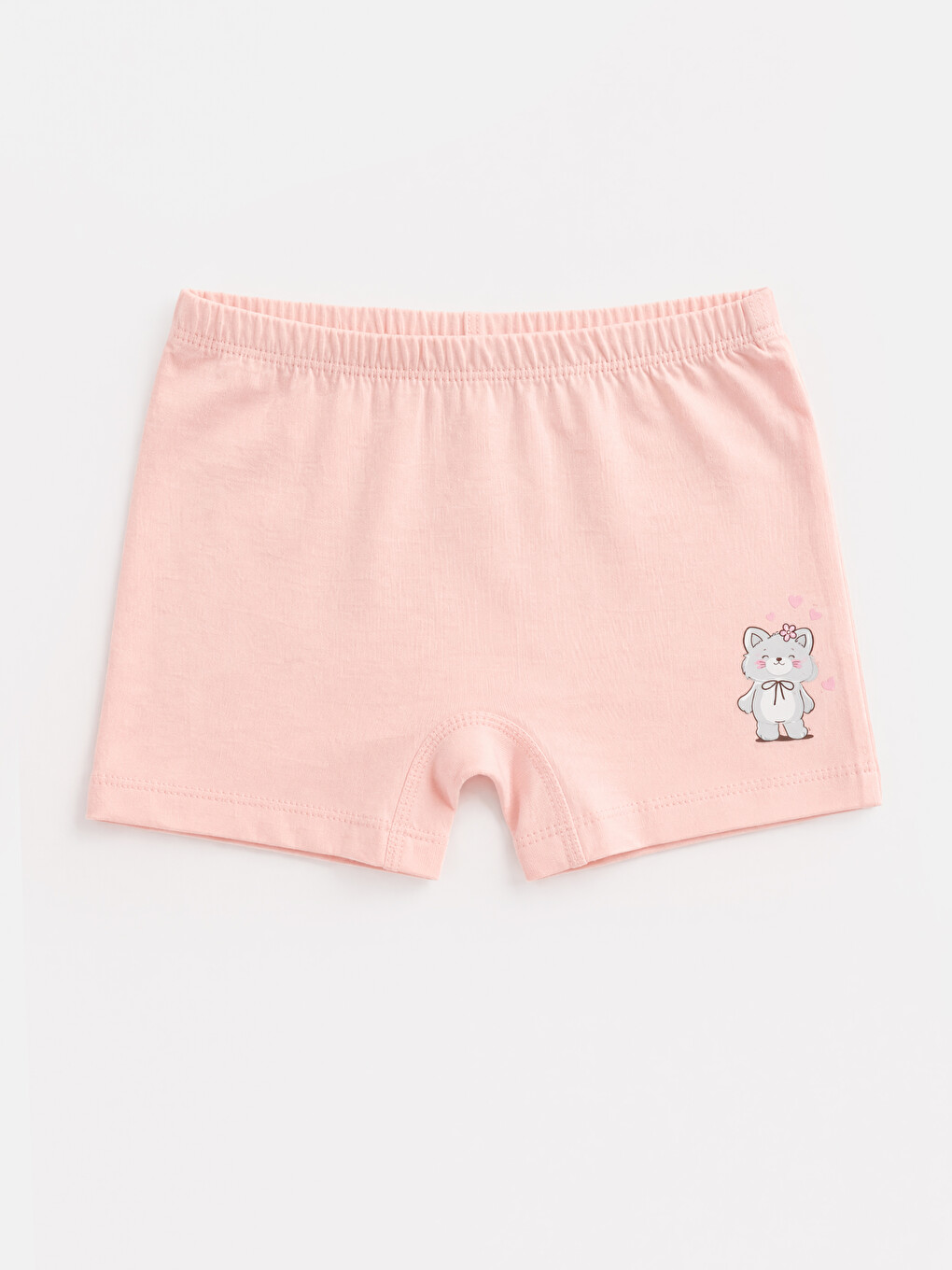 Pembe Baskılı Kız Çocuk Boxer 5'li-3