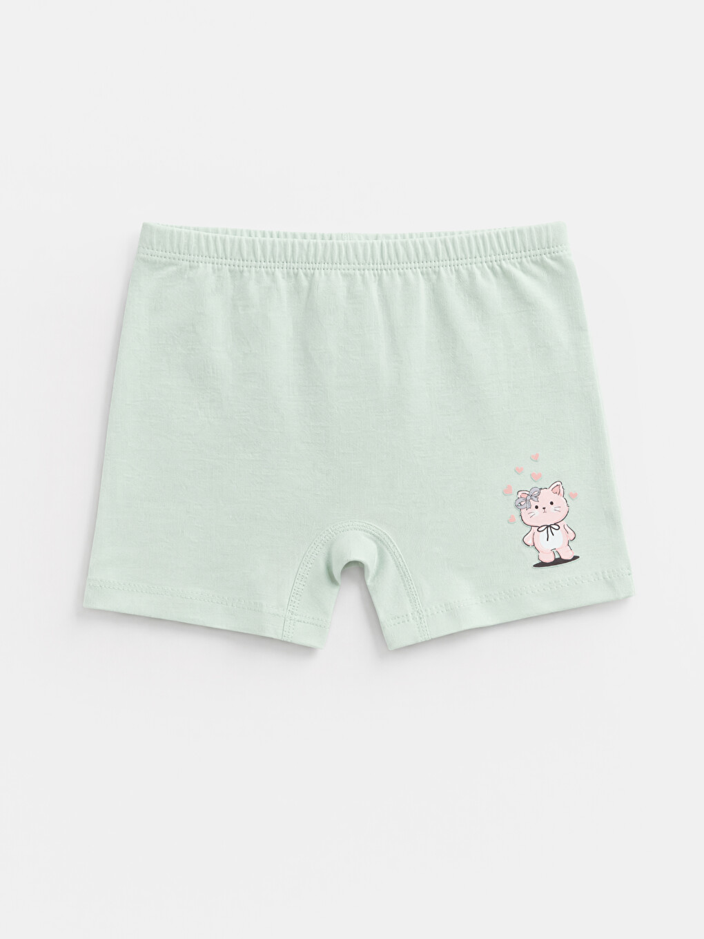 Pembe Baskılı Kız Çocuk Boxer 5'li-5