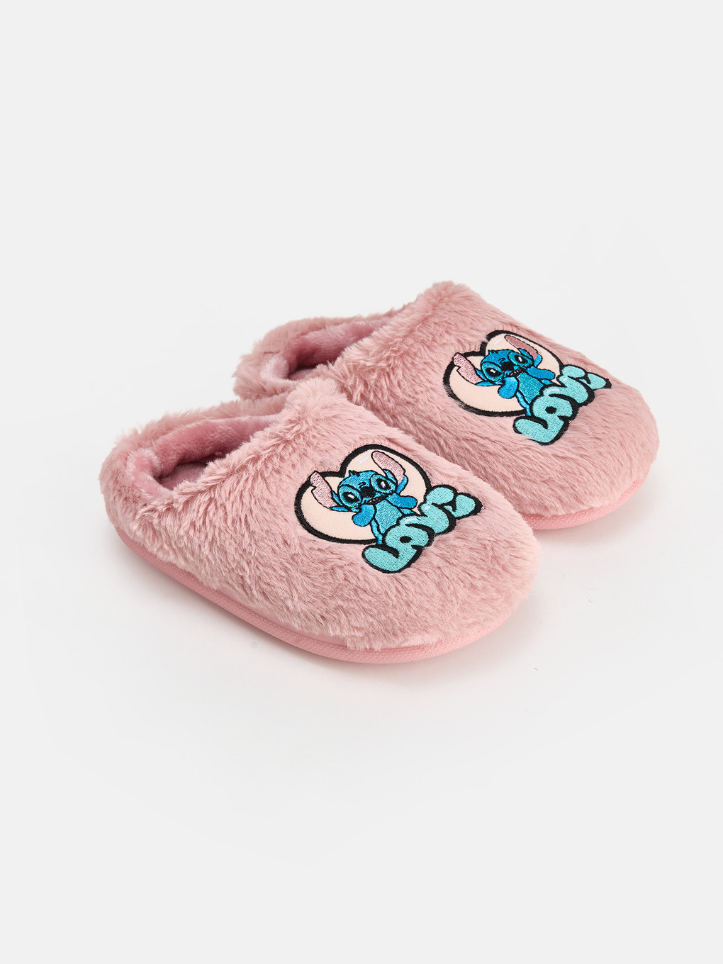 Pembe Stitch Figürlü Kız Çocuk Ev Terliği