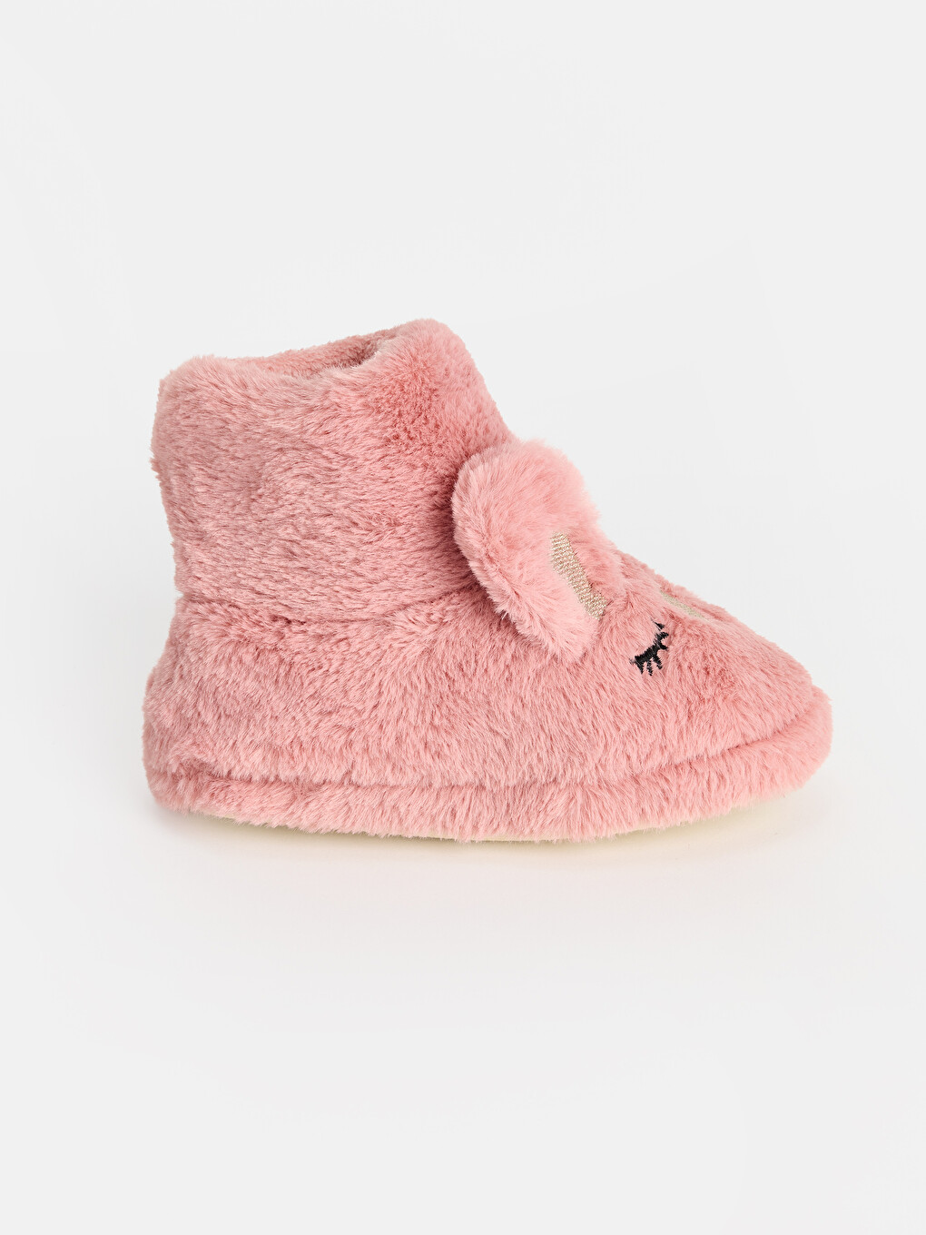 Embroidery Detailed Girls' Baby Home Boot-1