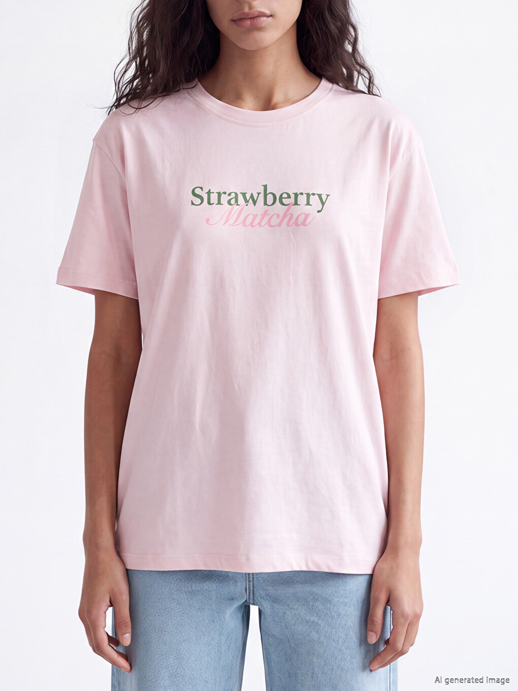 Printed %100 Cotton Women's T-shirt-2