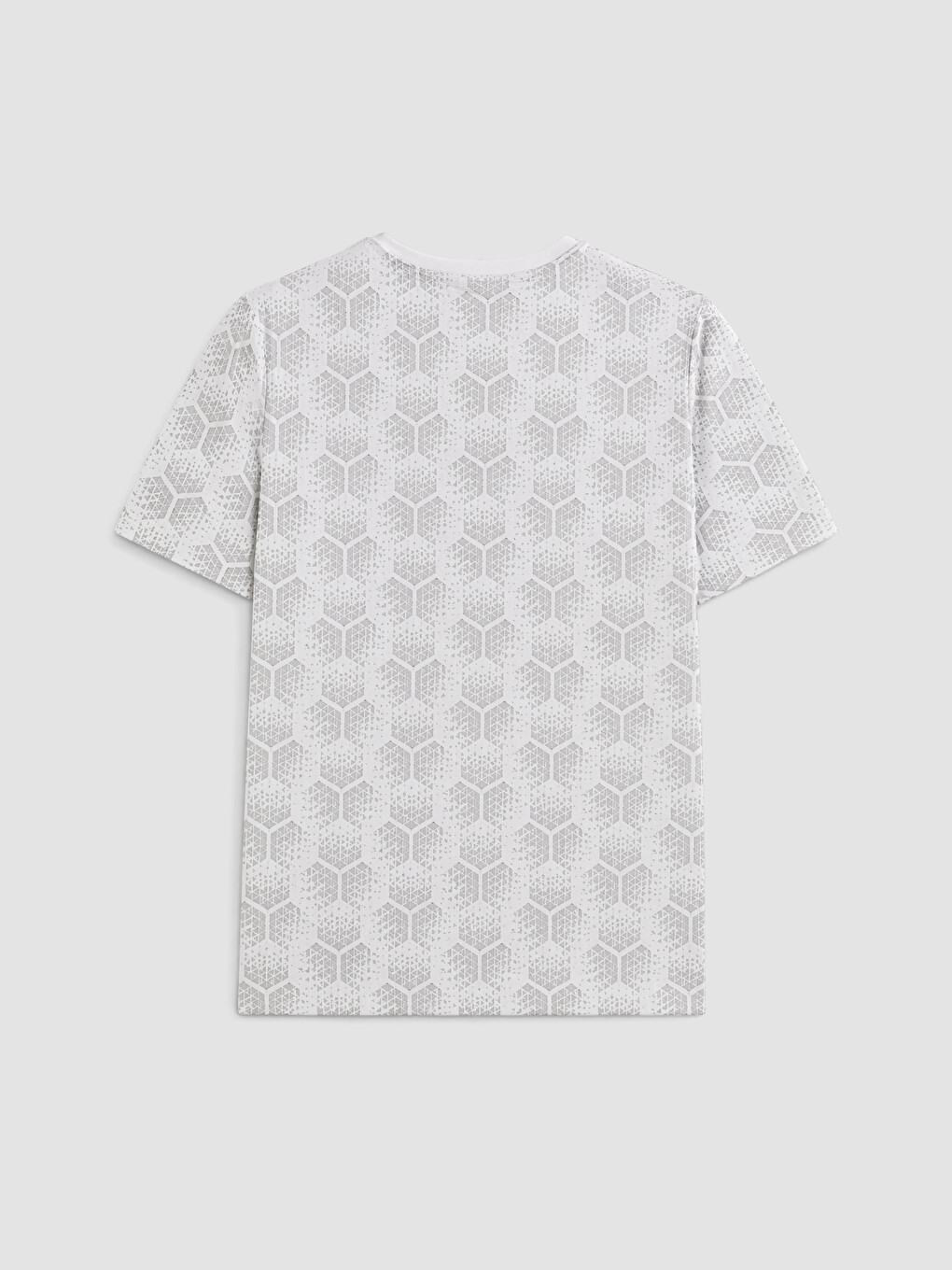 Beyaz Bisiklet Yaka Erkek Çocuk Şortlu Pijama Takımı-3