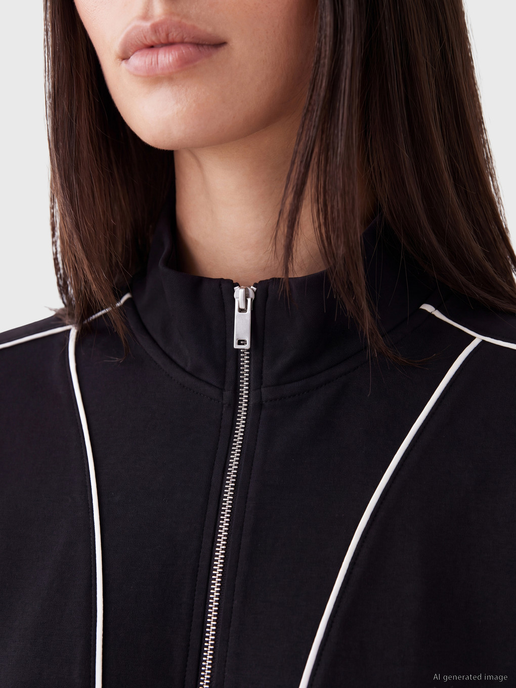 Siyah Oversize Soft Touch Kadın Yelek-5