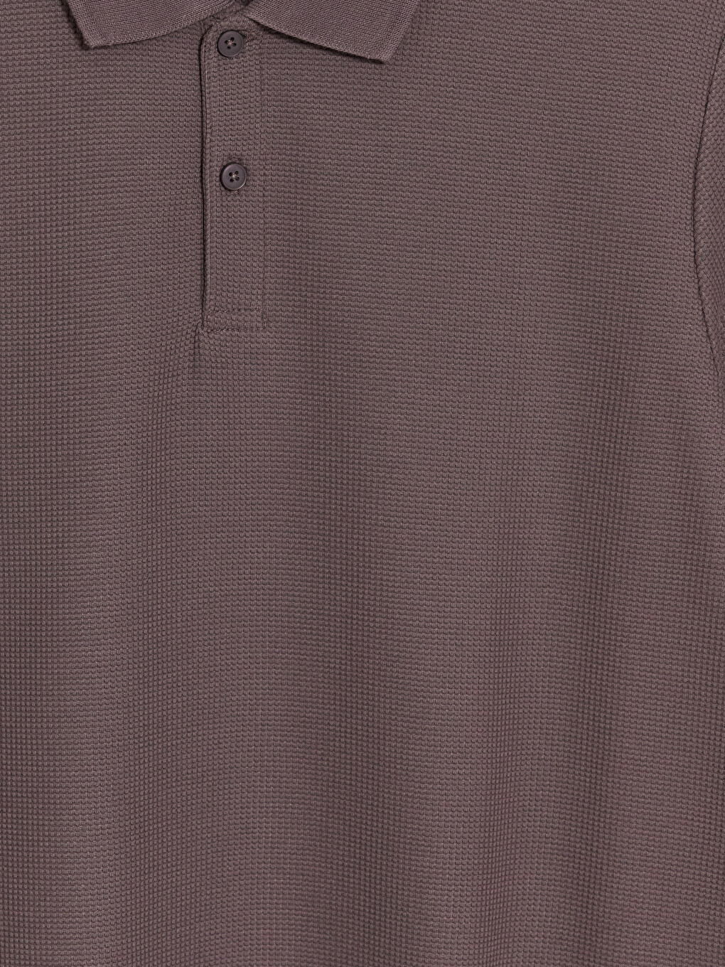 Polo Collar Textured Men's T-shirt-2
