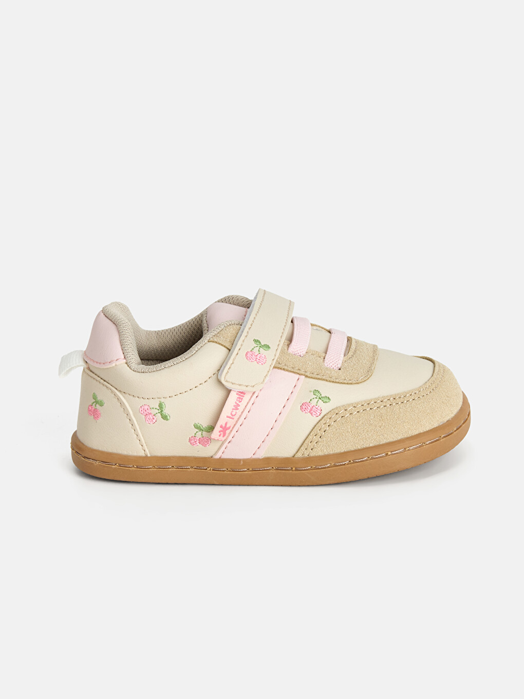 Cherry Embroidered Baby Girls' Sneakers-1