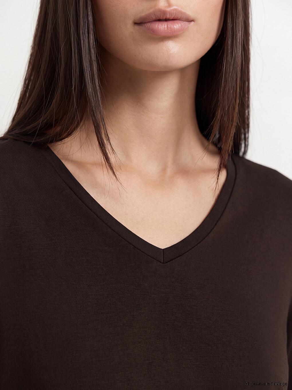 Woman Brown T-shirt-2