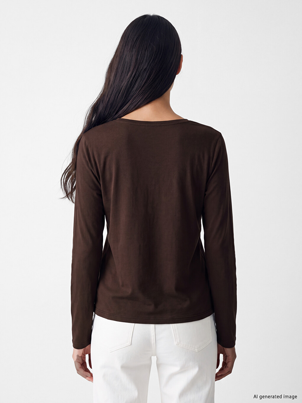 Woman Brown T-shirt-3