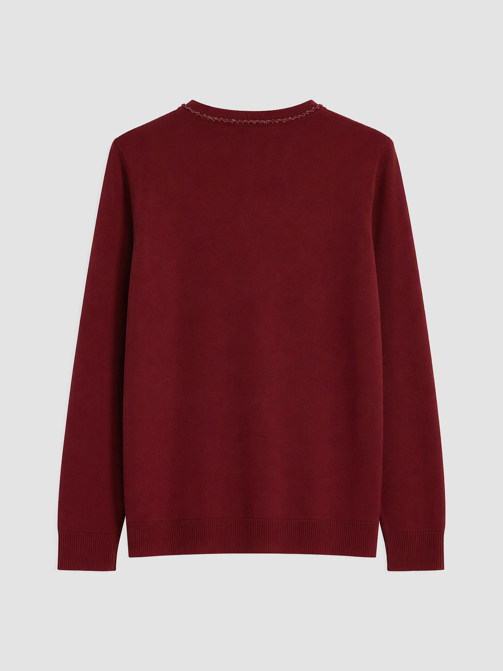 Crew Neck Embroidered Women's Knitwear Cardigan-2