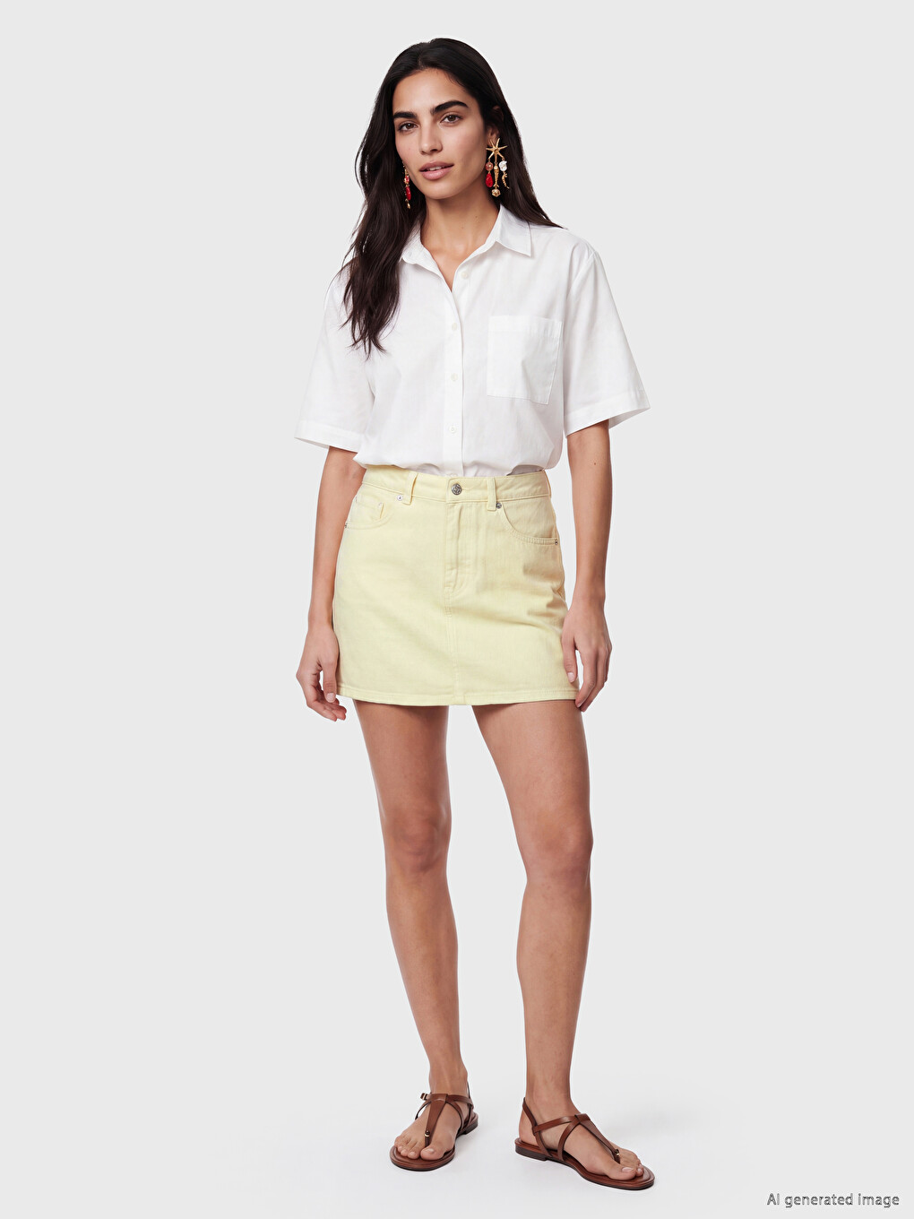 Regular Fit Mini Traper Suknja
