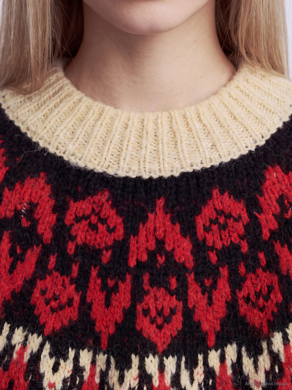 Patterned Women's Knitwear Sweater-2