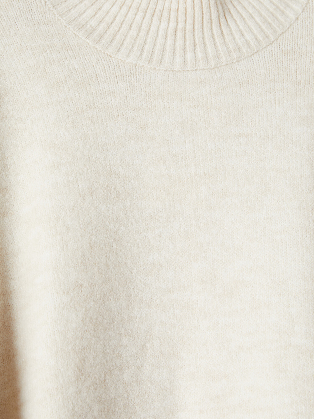 Mock Turtleneck Oversize Women's Knitwear Sweater-1