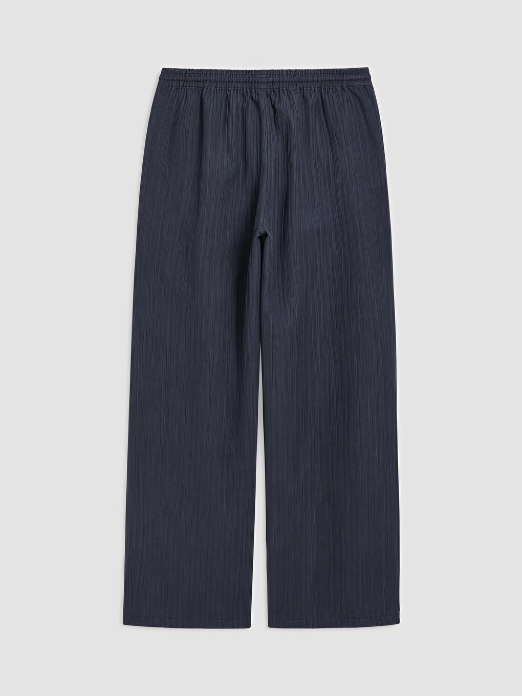 Lacivert Beli Lastikli Modal Karışımlı Kadın Pantolon-1