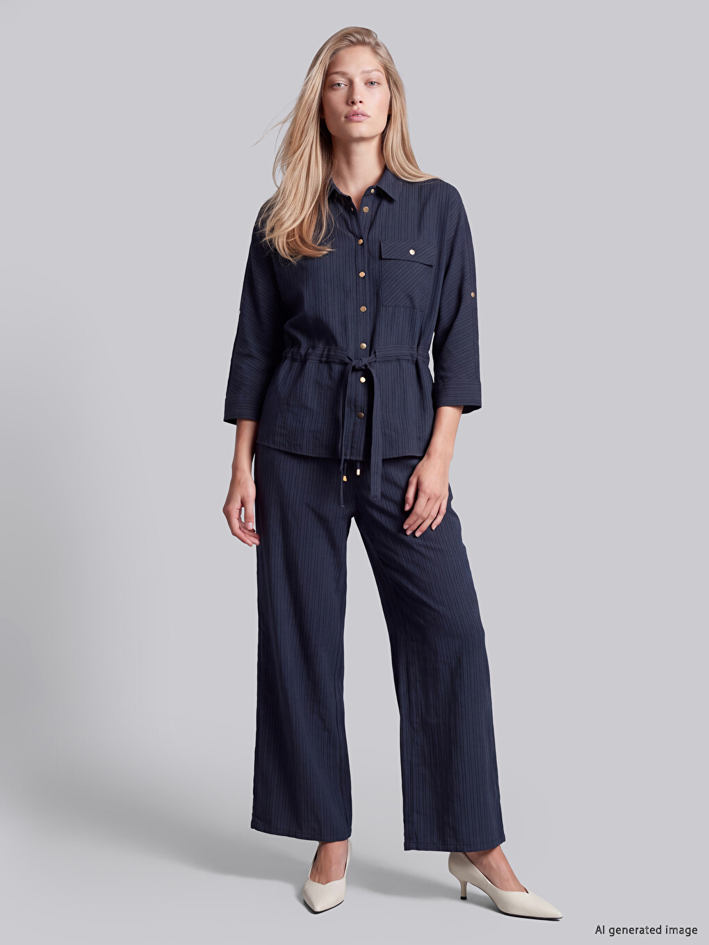 Elastic Waist Modal Blend Women's Trousers