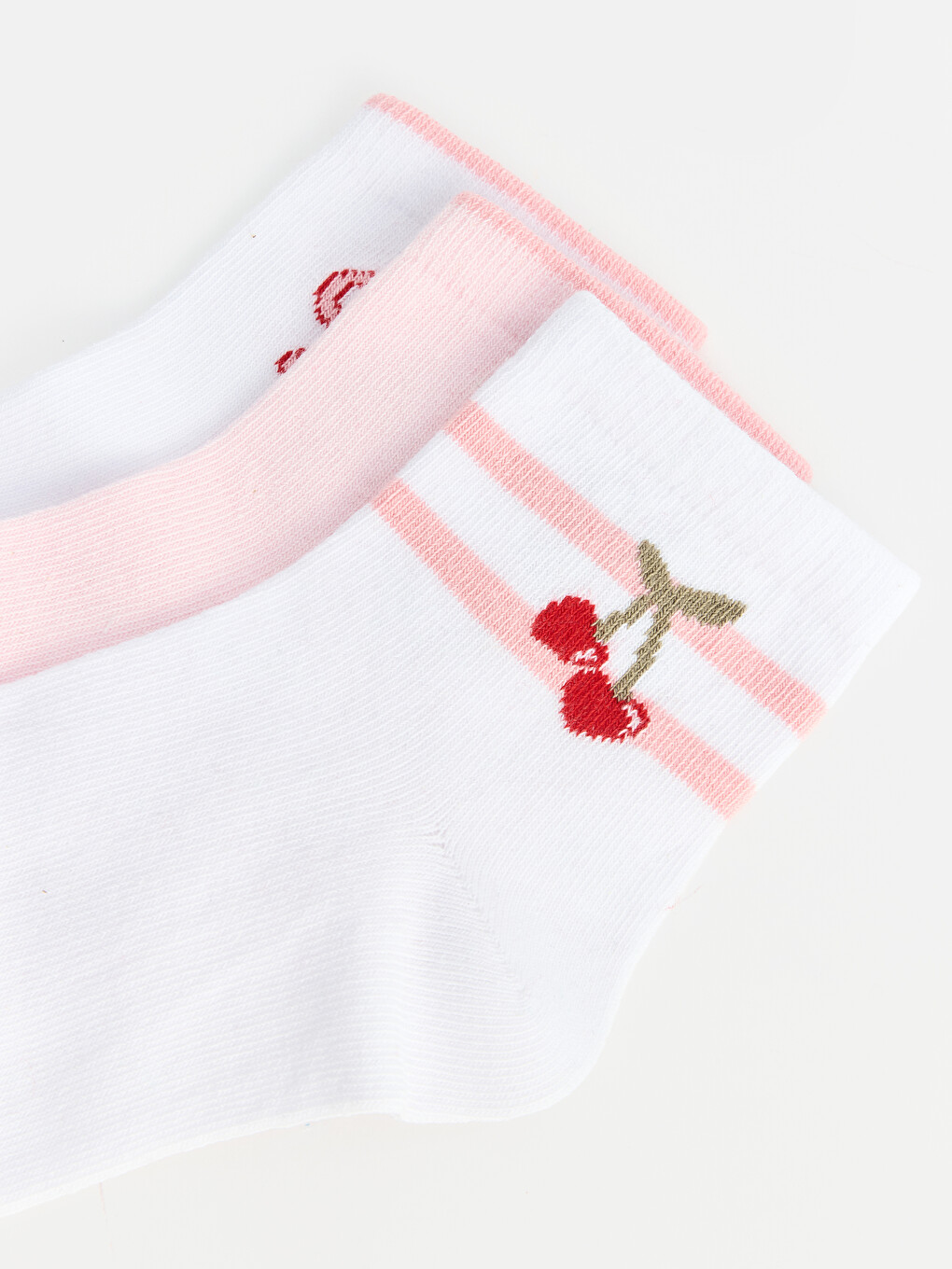 Girl Ecru Ankle Socks-4