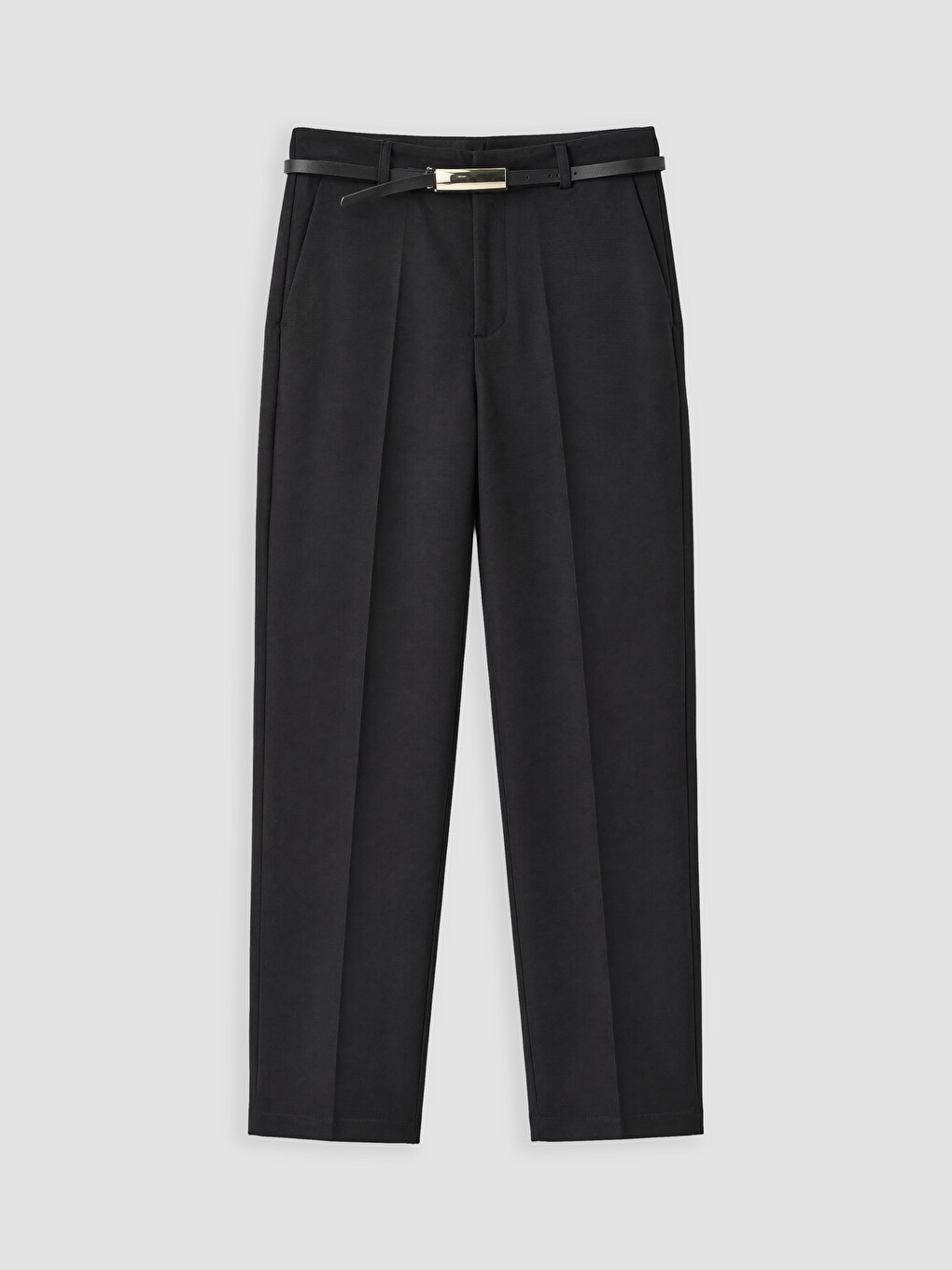 Belted Women's Fabric Trousers