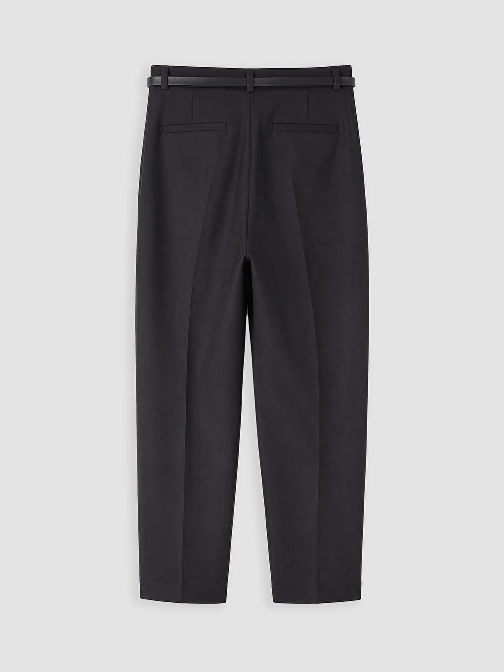 Belted Women's Fabric Trousers-2