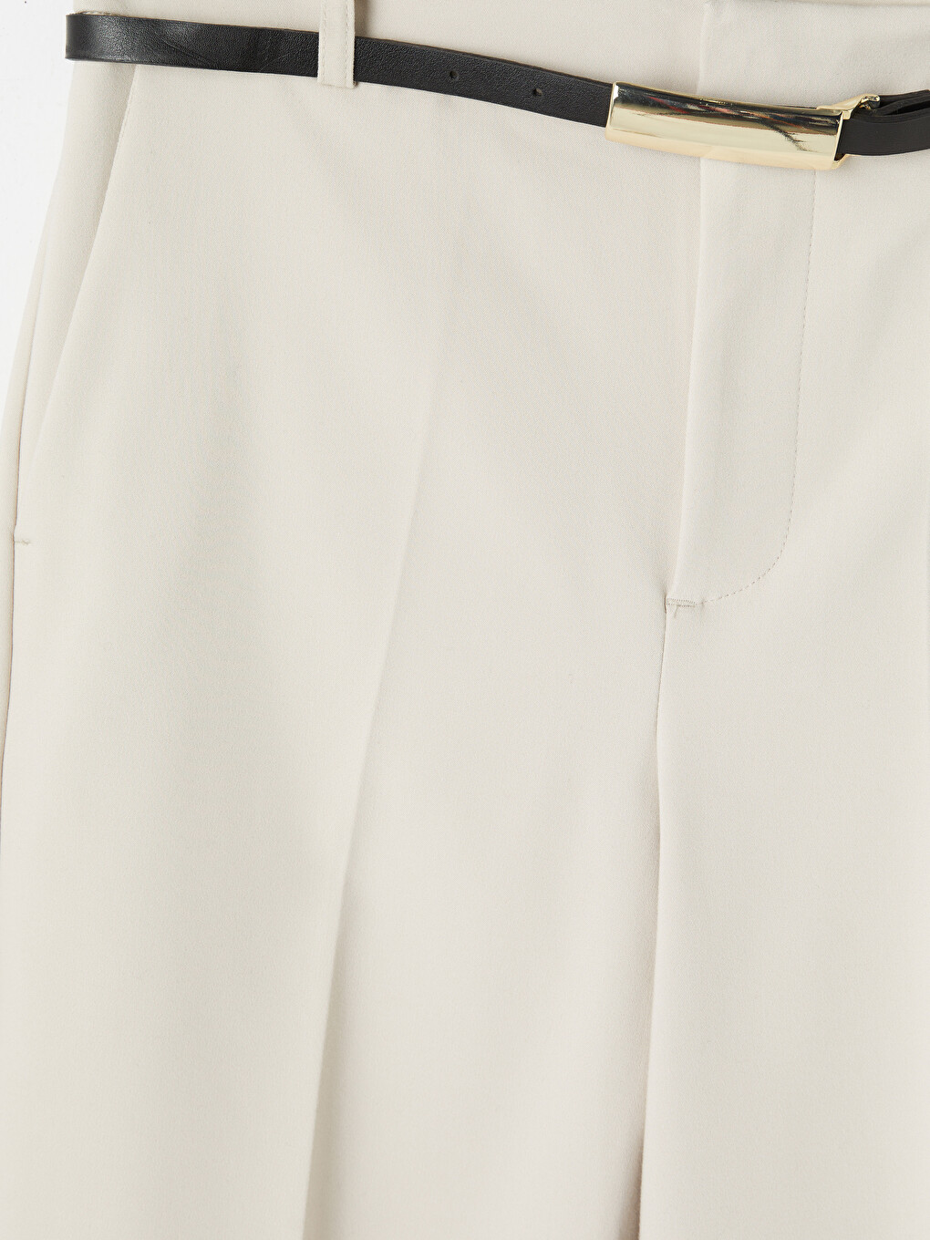 Woman Beige Trousers-1