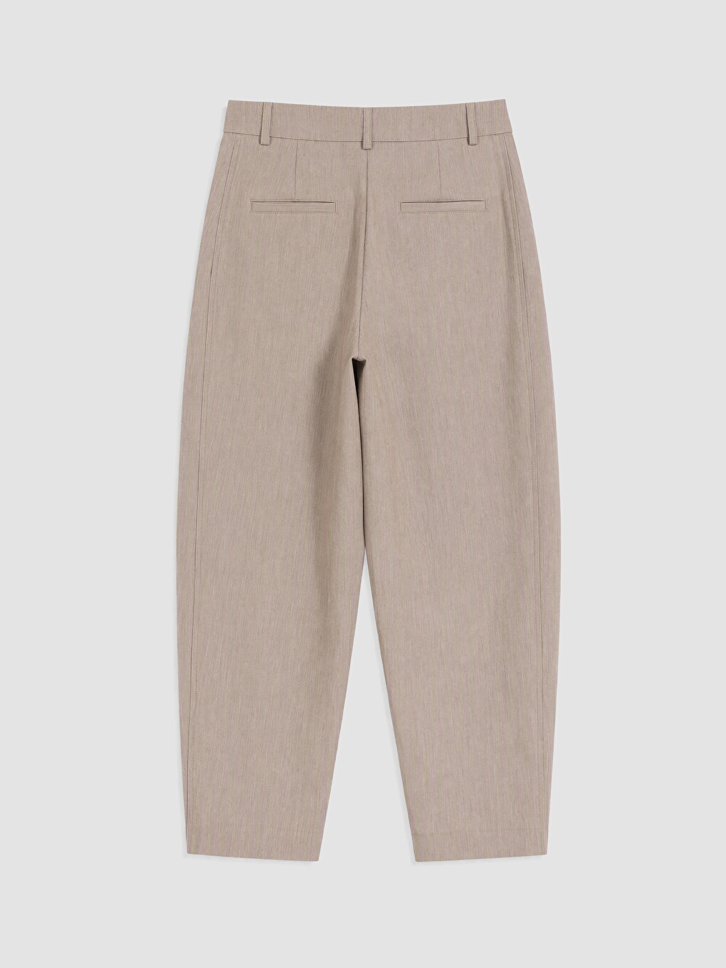 Woman Beige Tailored Trousers-2