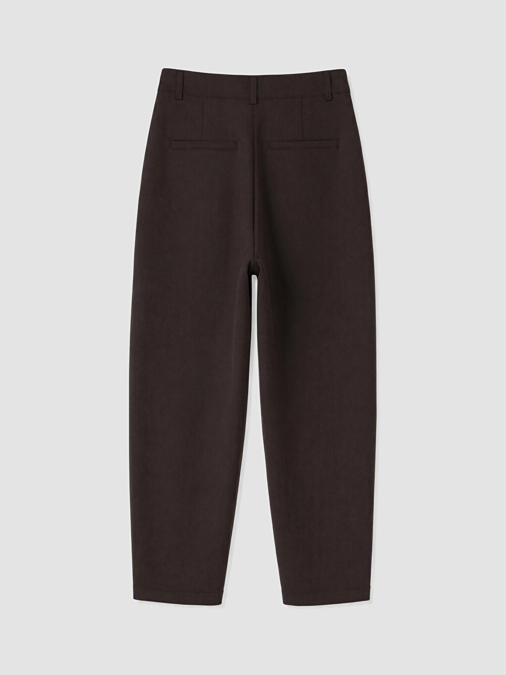 Woman Brown Tailored Trousers-2