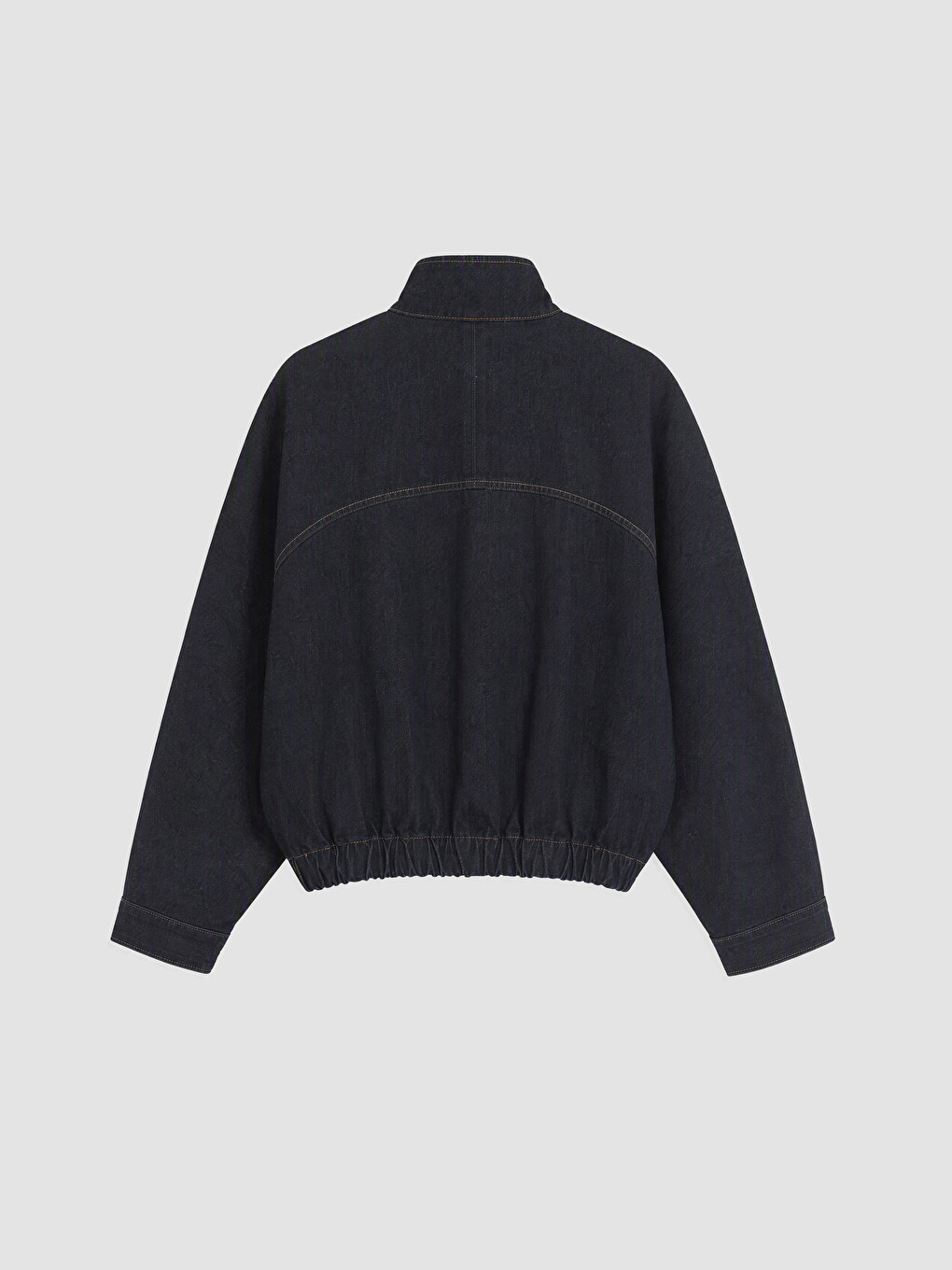 İndigo Oversize Kadın Jean Gömlek Ceket-7