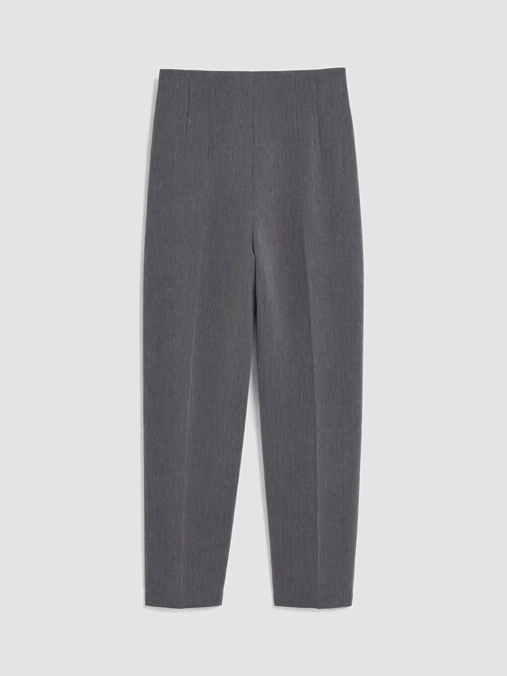 Slim Fit Women's Pleated Fabric Trousers-2