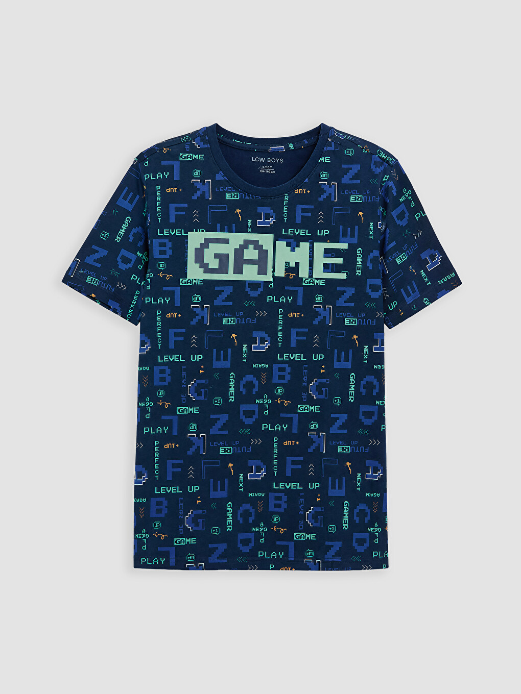 Lacivert Baskılı Erkek Çocuk Pijama Takım-1