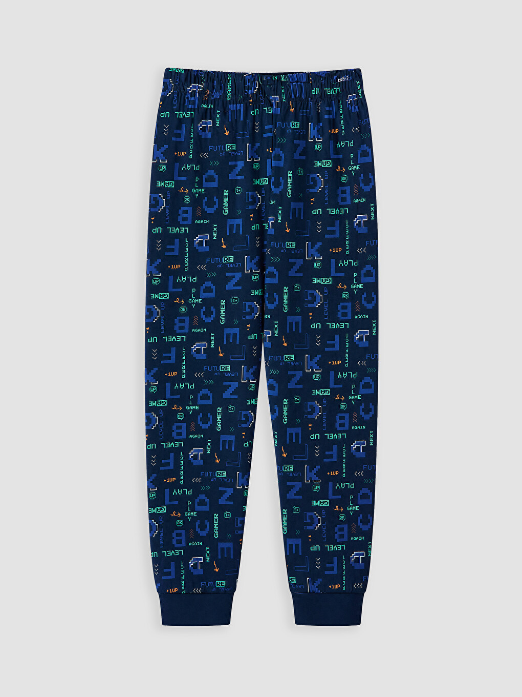 Lacivert Baskılı Erkek Çocuk Pijama Takım-4