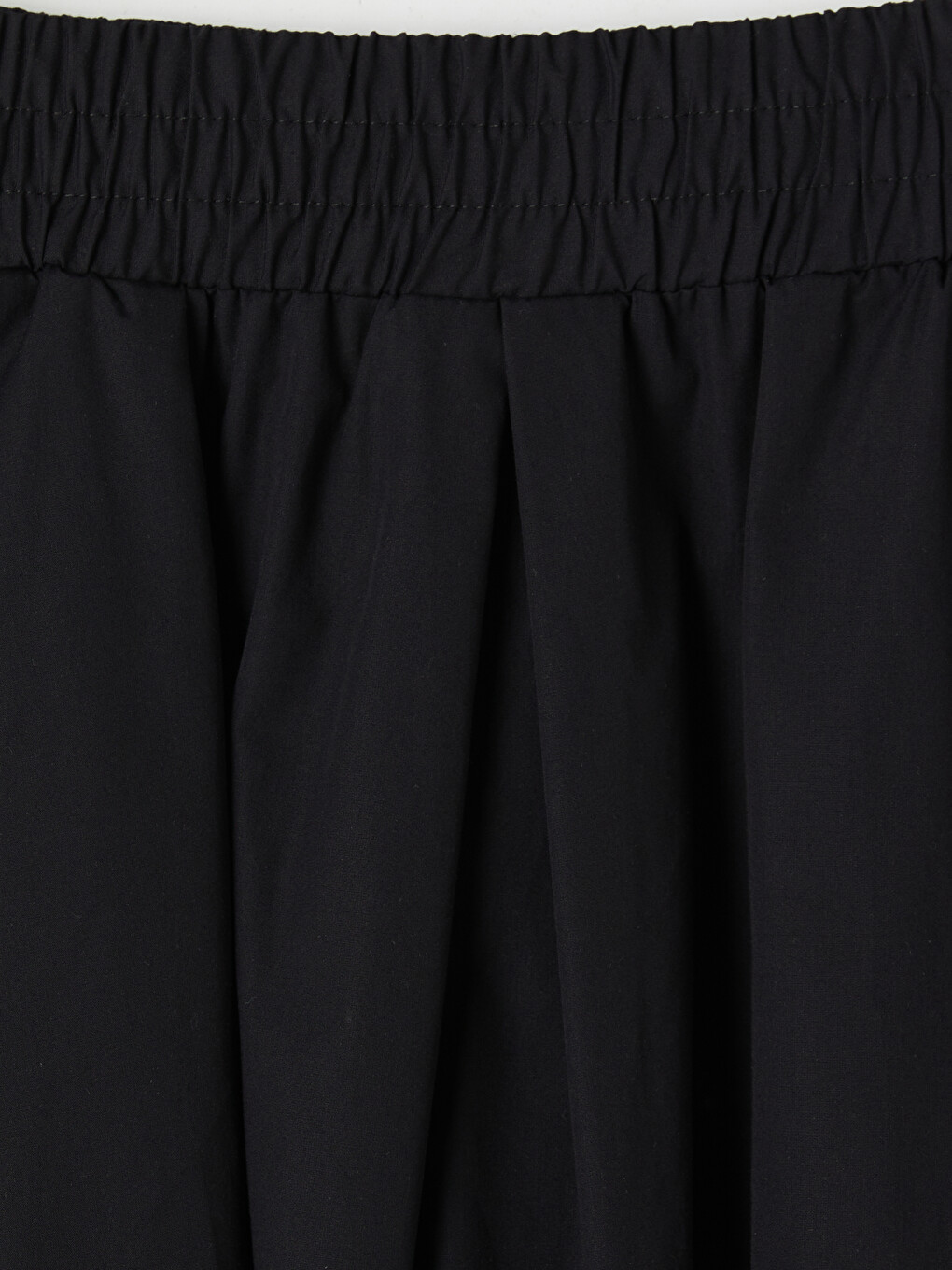 Elastic Waist Pocketed Flared Skirt-2
