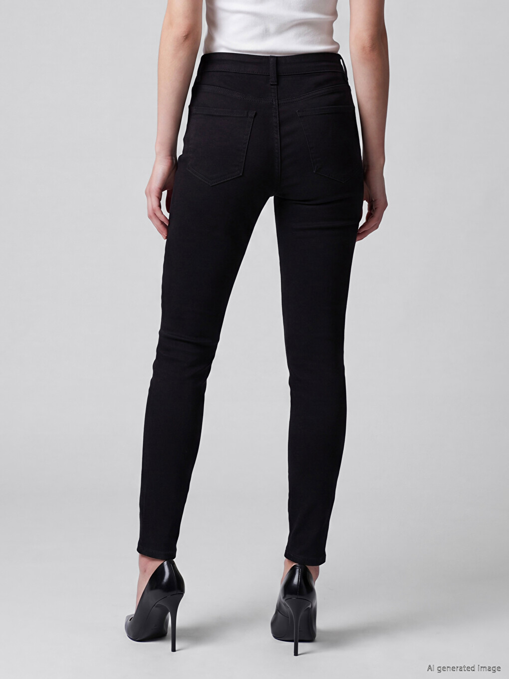 Siyah Jüpiter Süper Skinny Fit Kadın Jean Pantolon-3