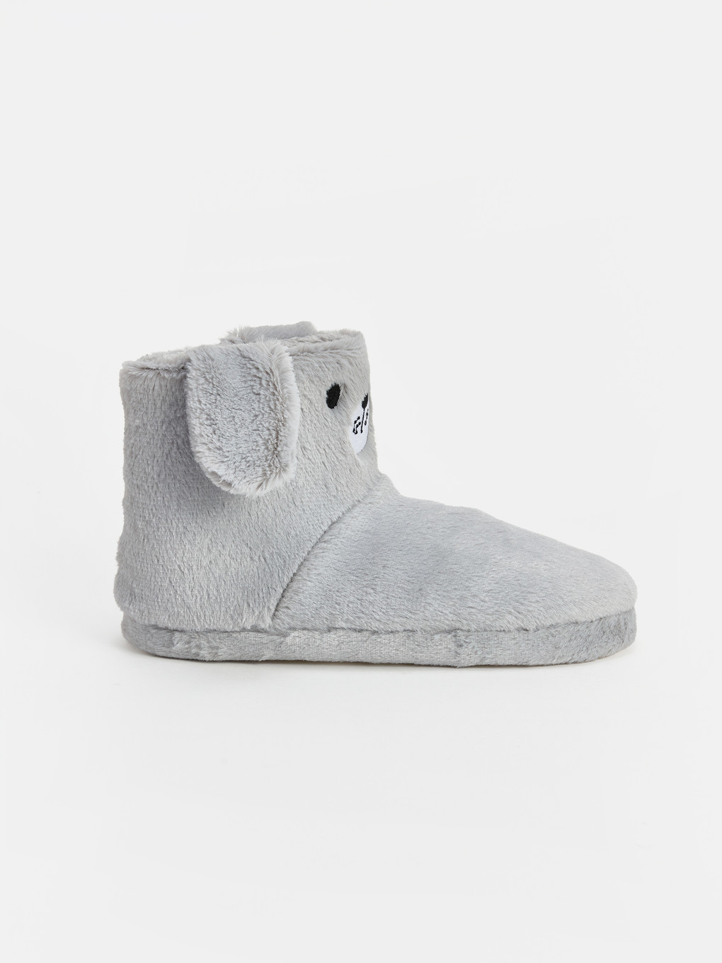 Boy Grey Slipper Boots-1
