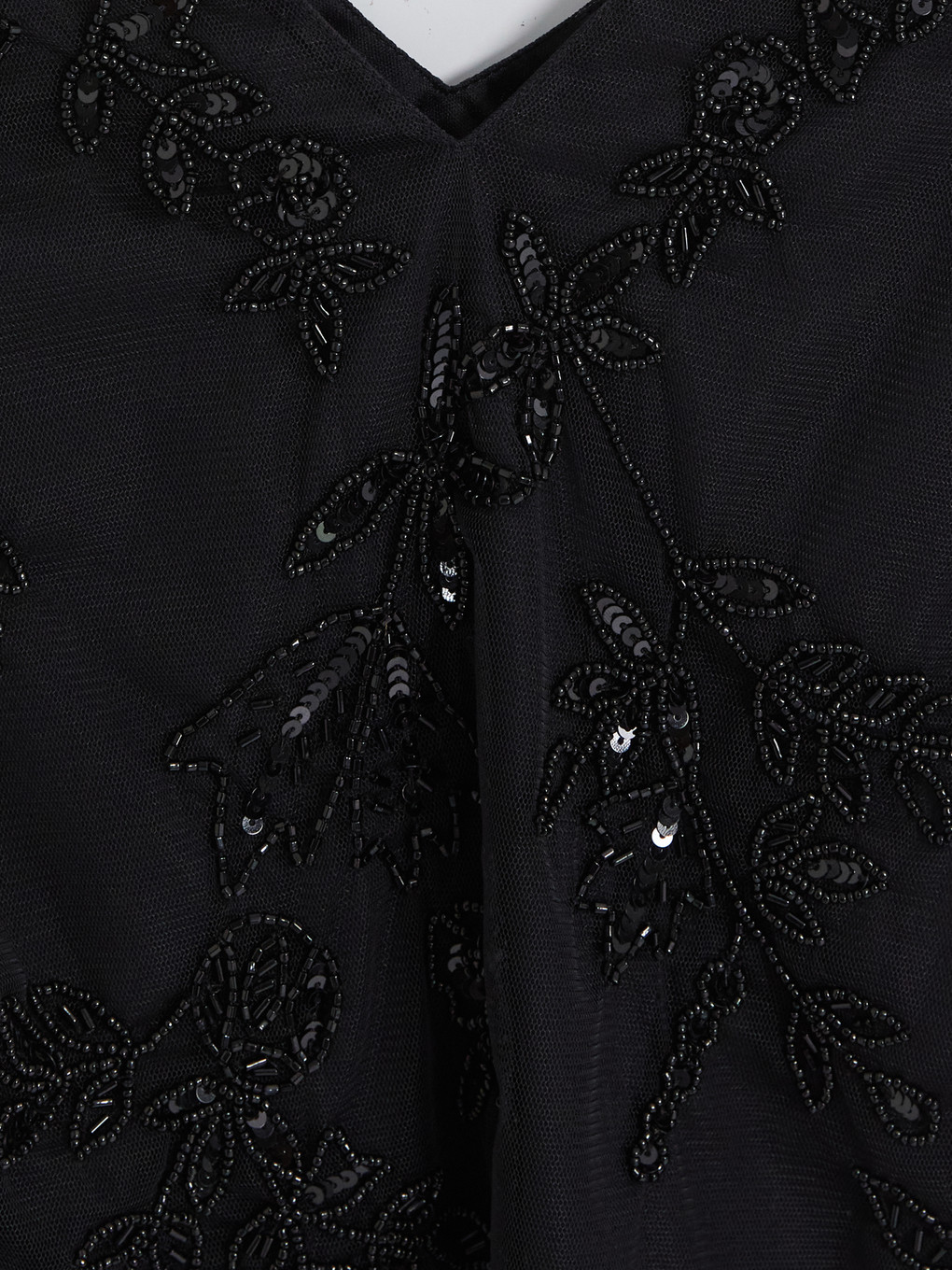 Bead Embellished Chiffon Blouse-6