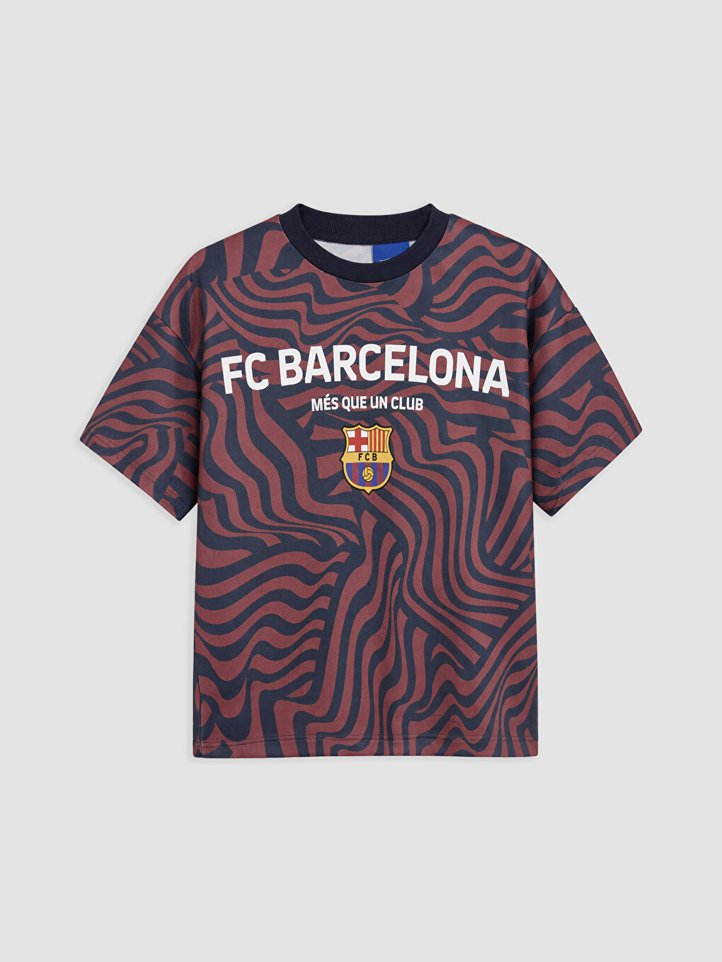 Lacivert Fc Barcelona Lisanslı Erkek Çocuk Tişört
