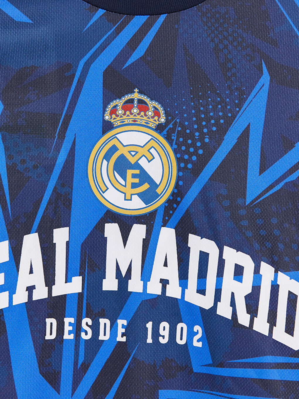 Lacivert Real Madrid Baskılı Erkek Çocuk Tişört-2