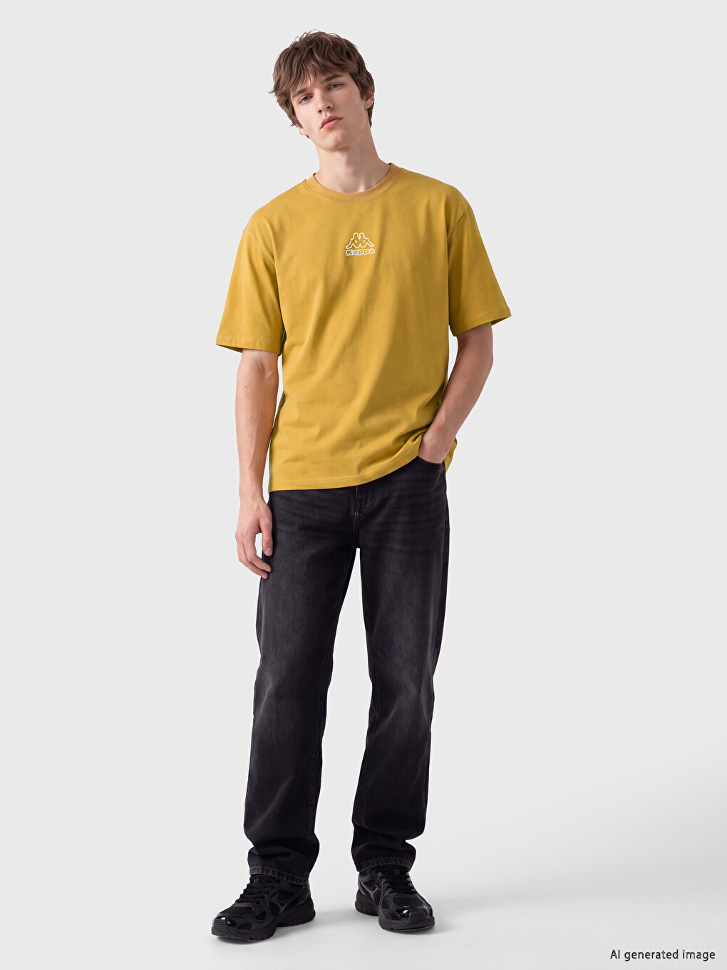 Crew Neck Printed Men's T-shirt-1