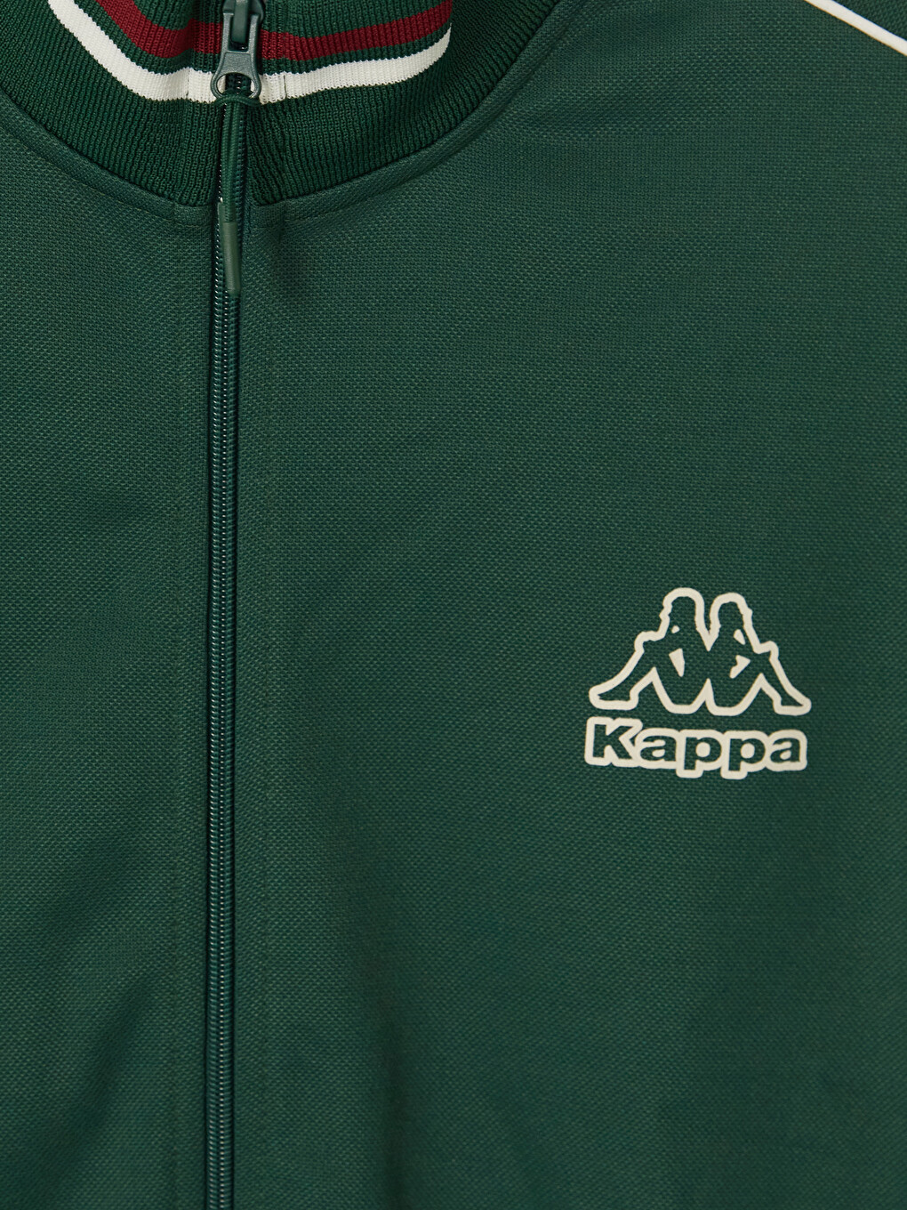 Yeşil Dik Yaka Erkek Fermuarlı Sweatshirt-2