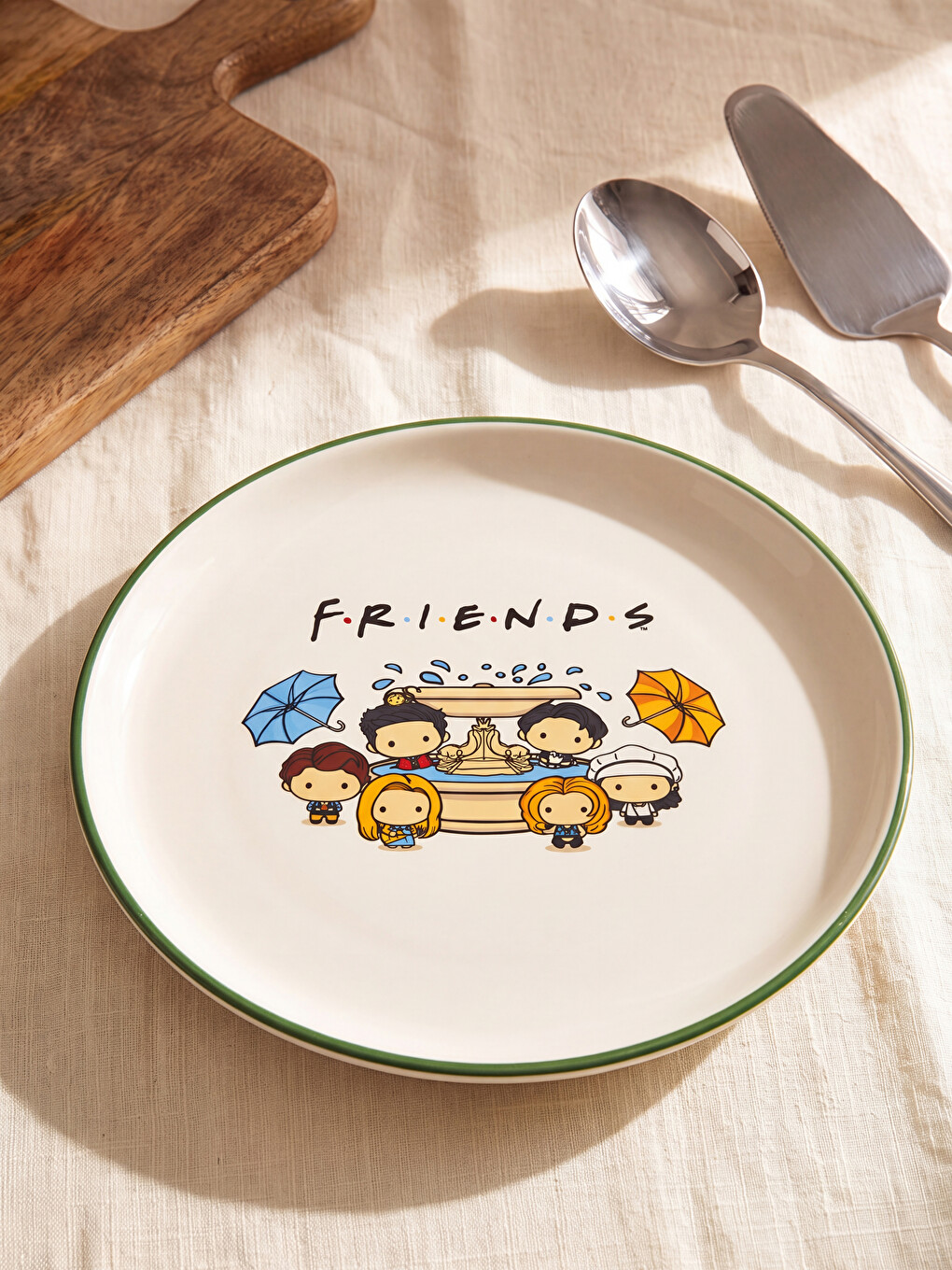  Friends Printed Ceramic Pizza Plate