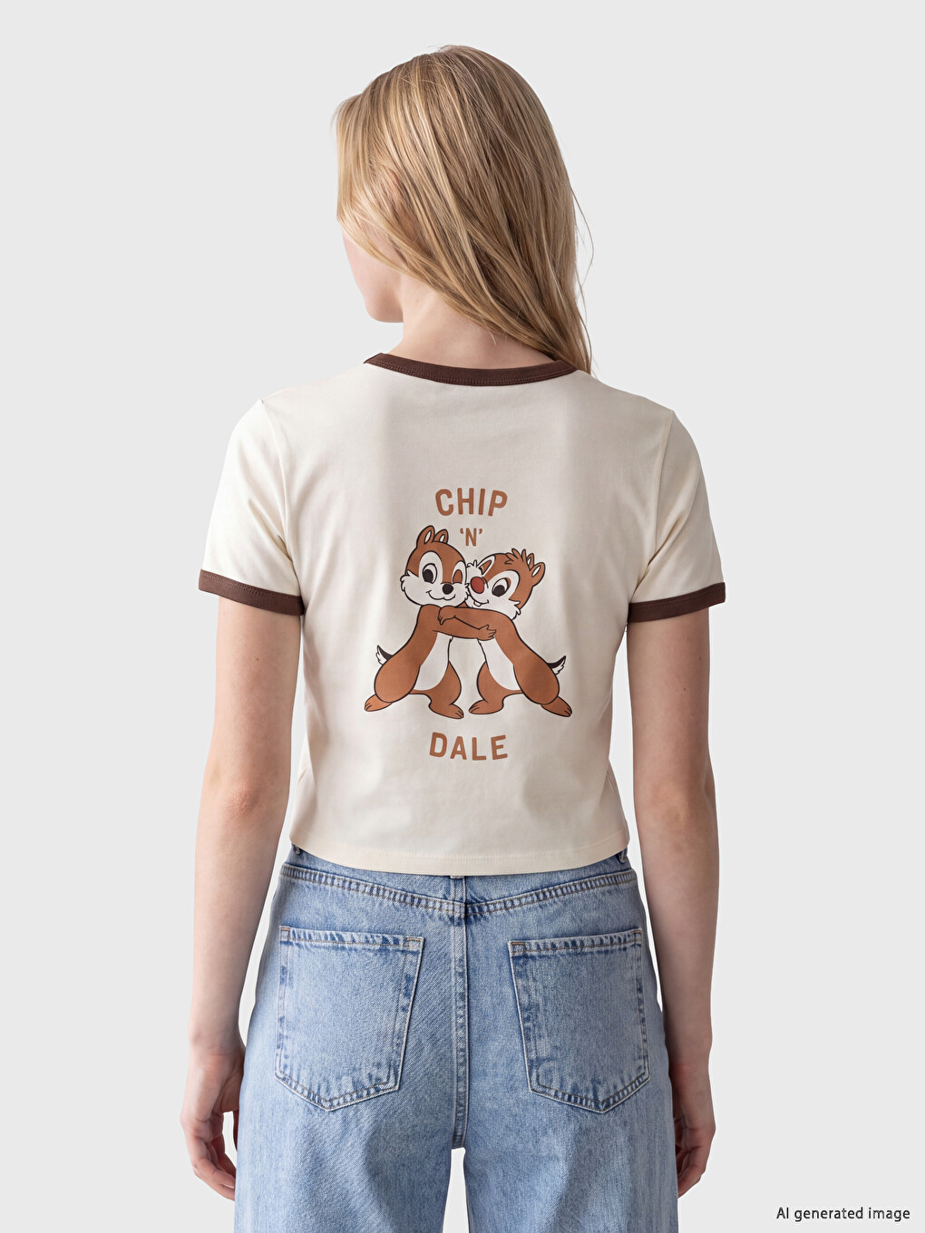Chip And Dale Printed Women's Crop-3