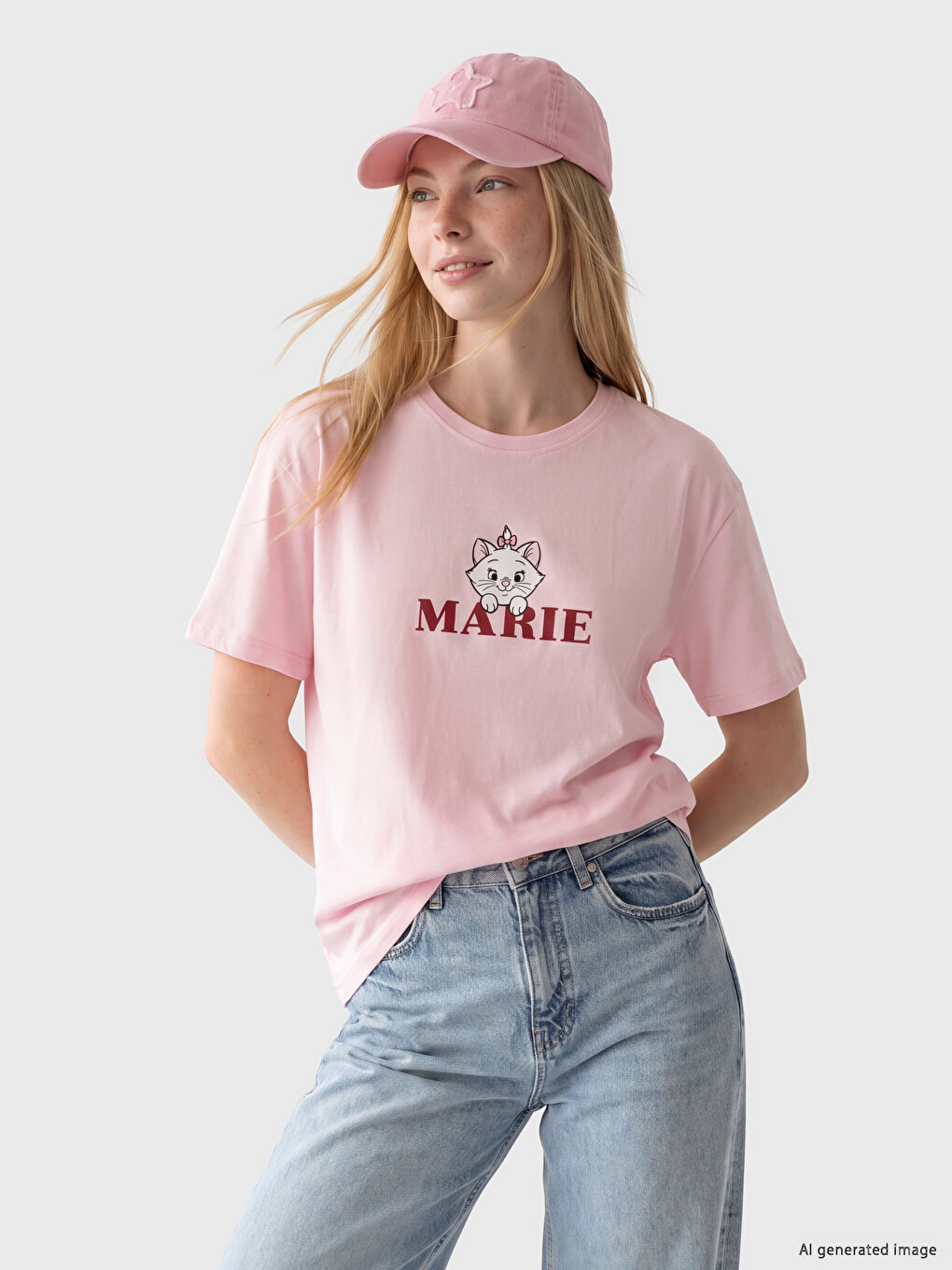 T-shirt Femme En Coton Imprimé Marie 100%