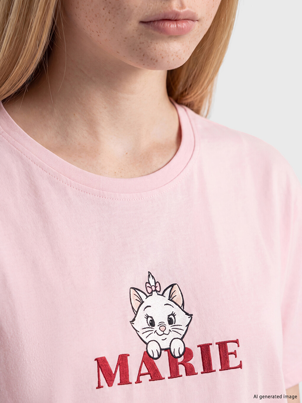 T-shirt Femme En Coton Imprimé Marie 100%-2