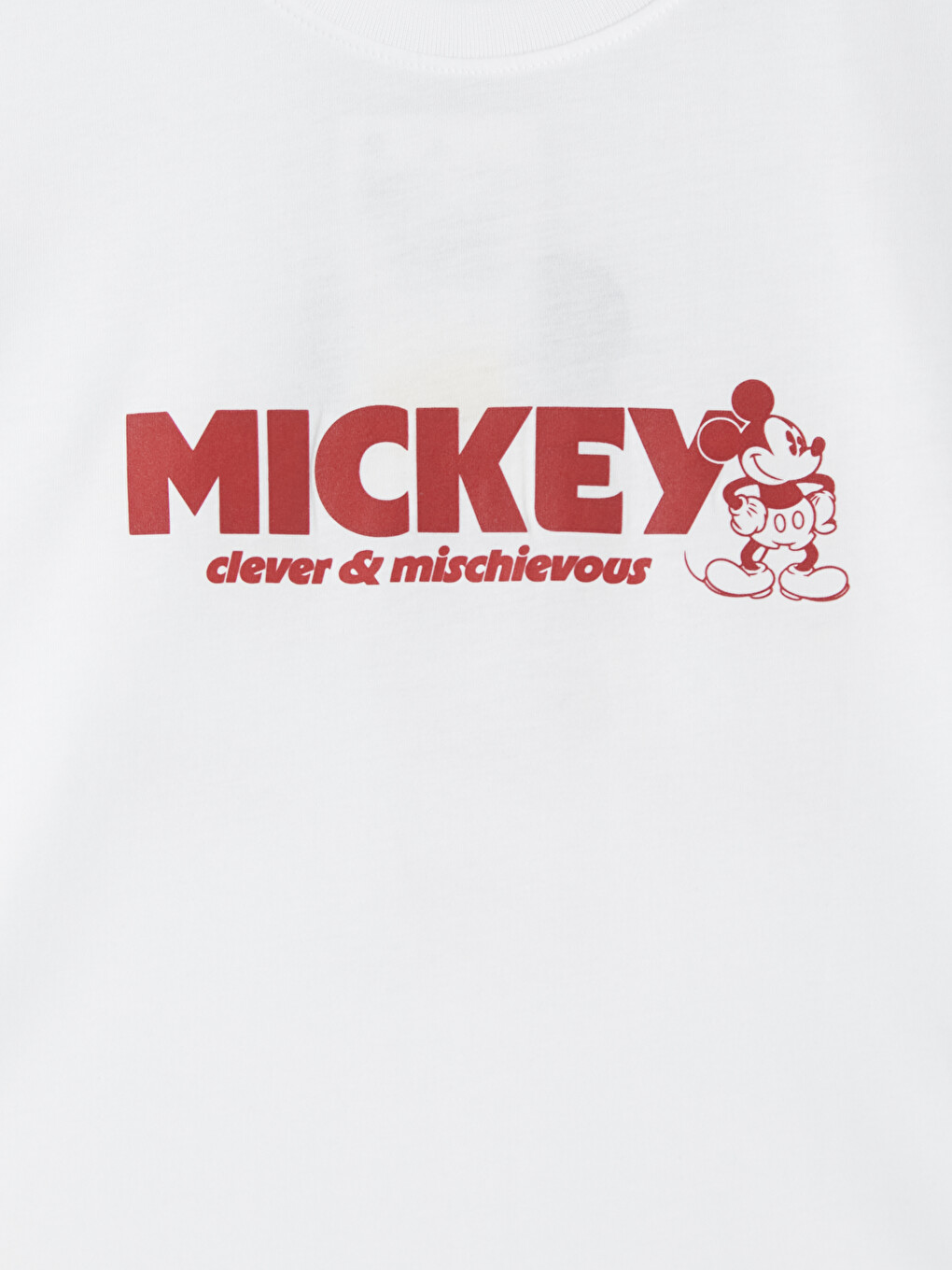 Mickey Mouse Printed %100 Cotton Women's T-shirt-6