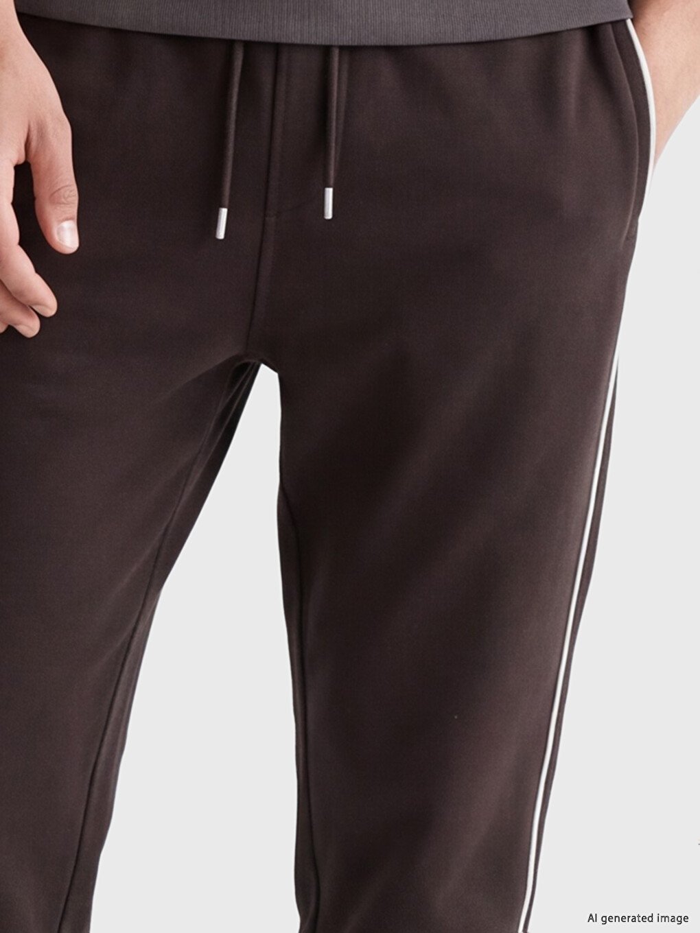 Kahverengi Regular Fit Erkek Kalın Eşofman Altı-2