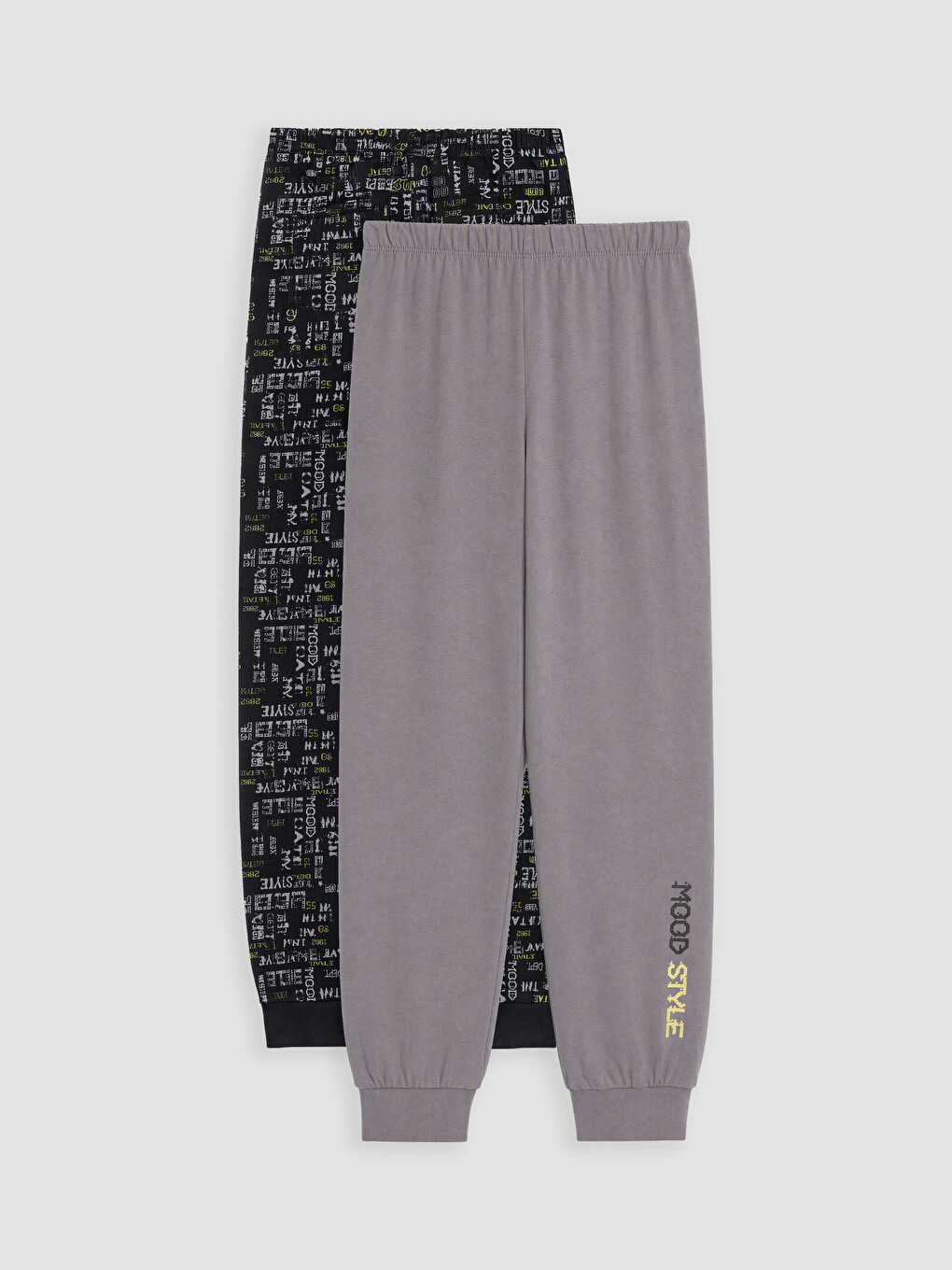 Siyah Desenli Erkek Çocuk Pijama Alt 2'li