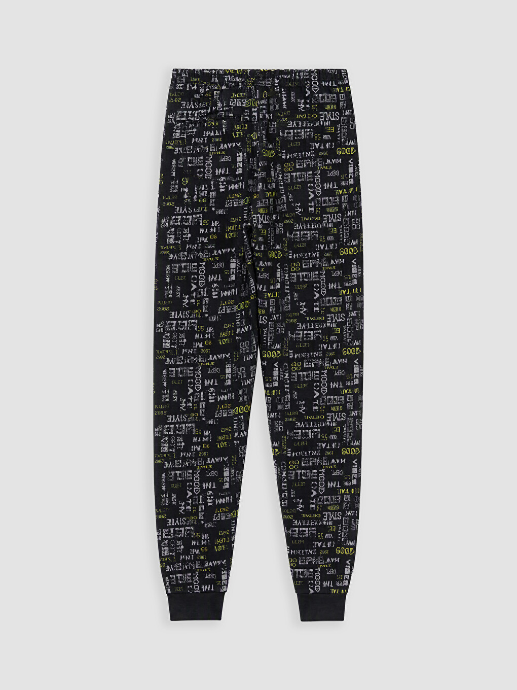 Siyah Desenli Erkek Çocuk Pijama Alt 2'li-3