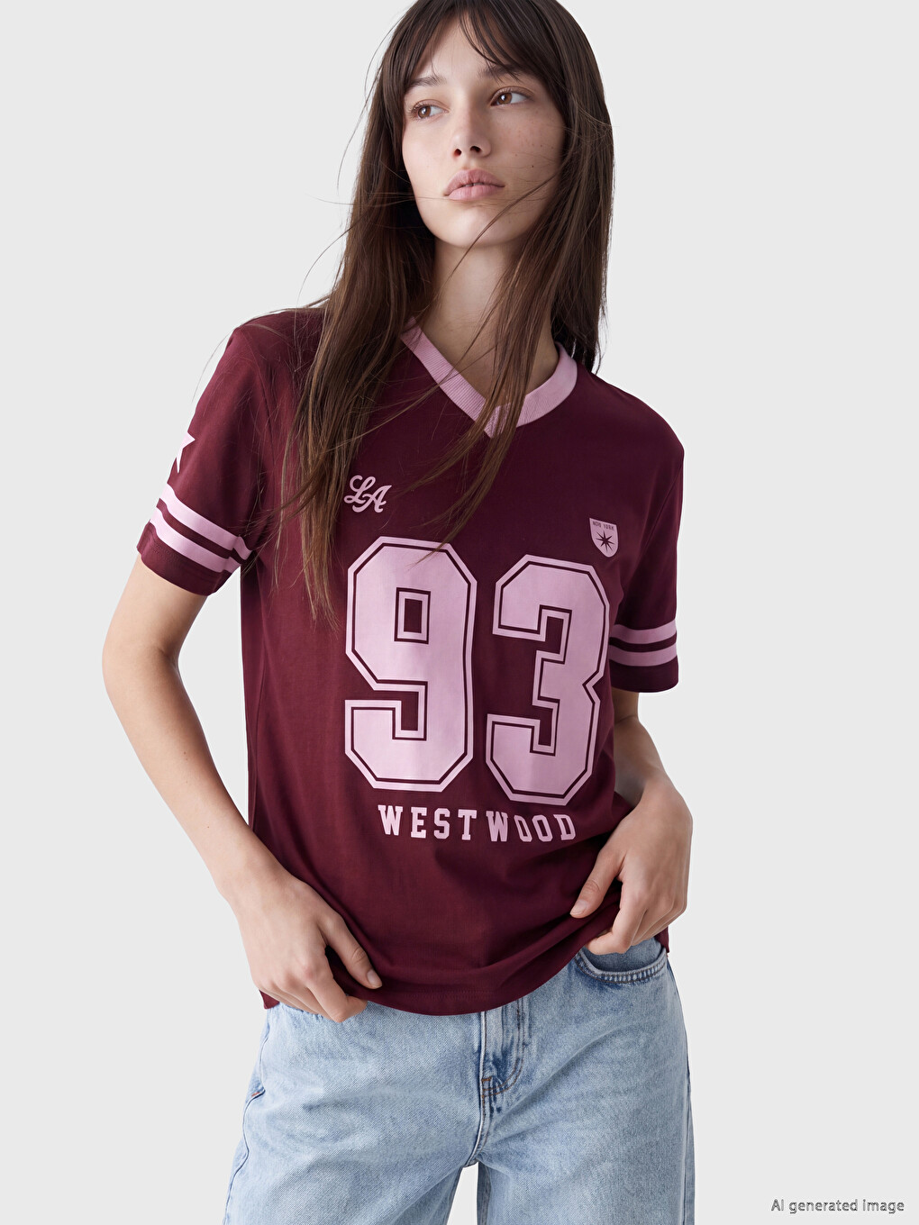 %100 Cotton Oversize Women's T-shirt-1