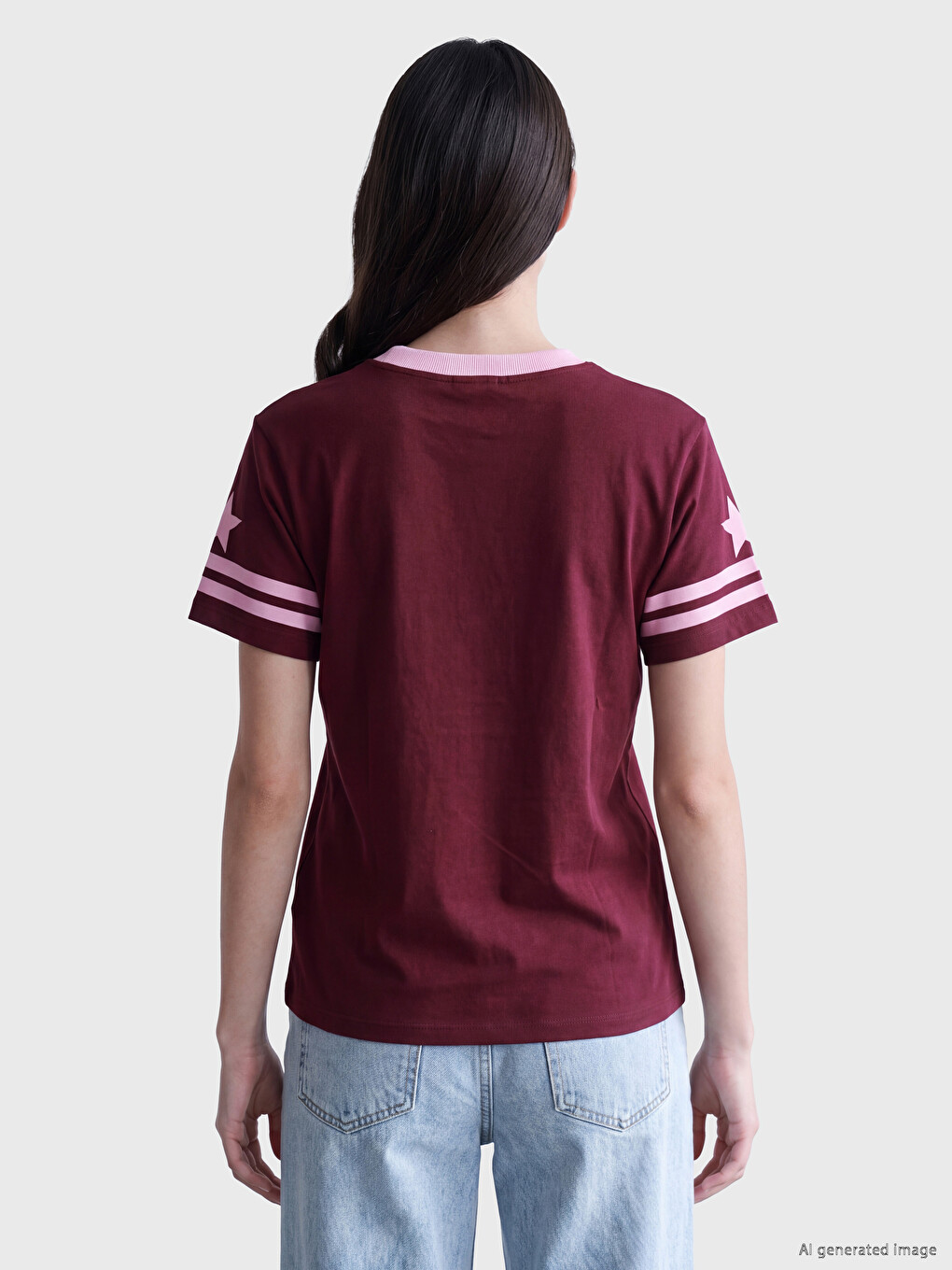 %100 Cotton Oversize Women's T-shirt-3