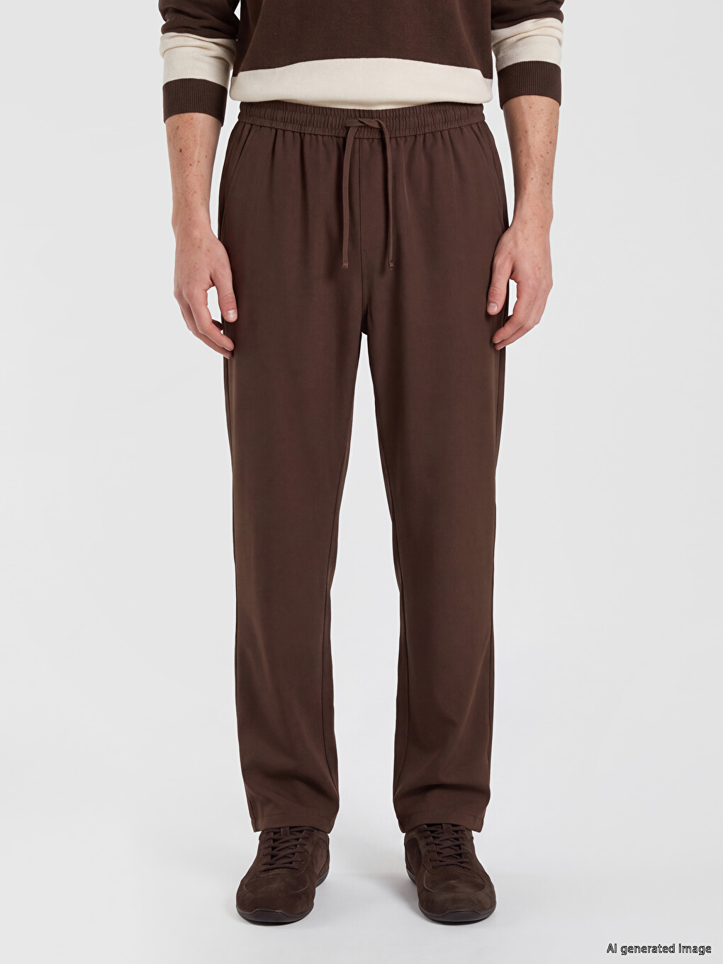 Braon Pantalone Muškarac-1