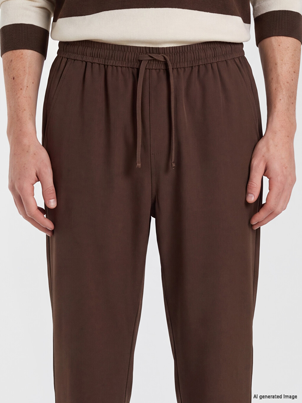 Braon Pantalone Muškarac-2